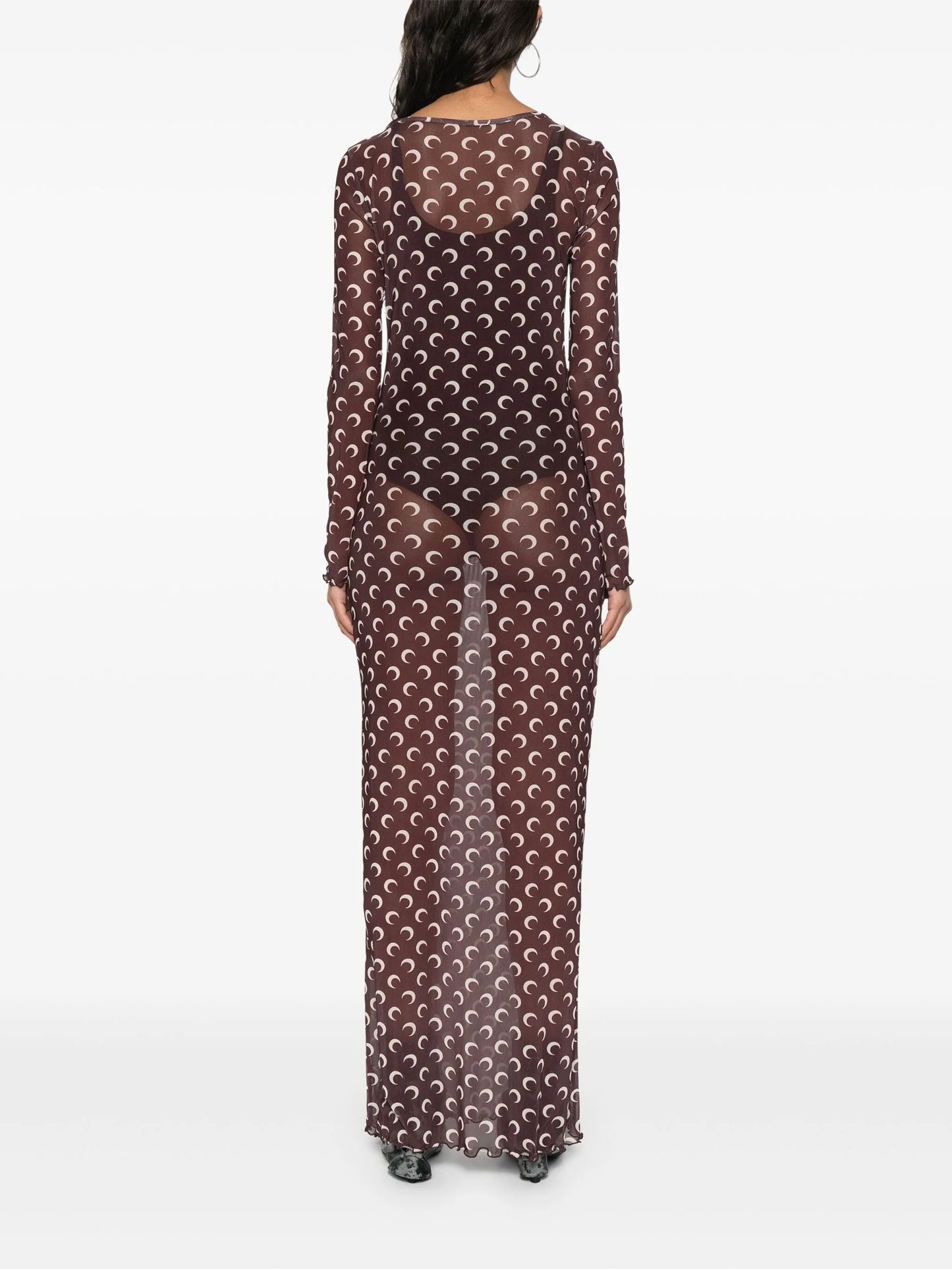 Moon-print maxi dress