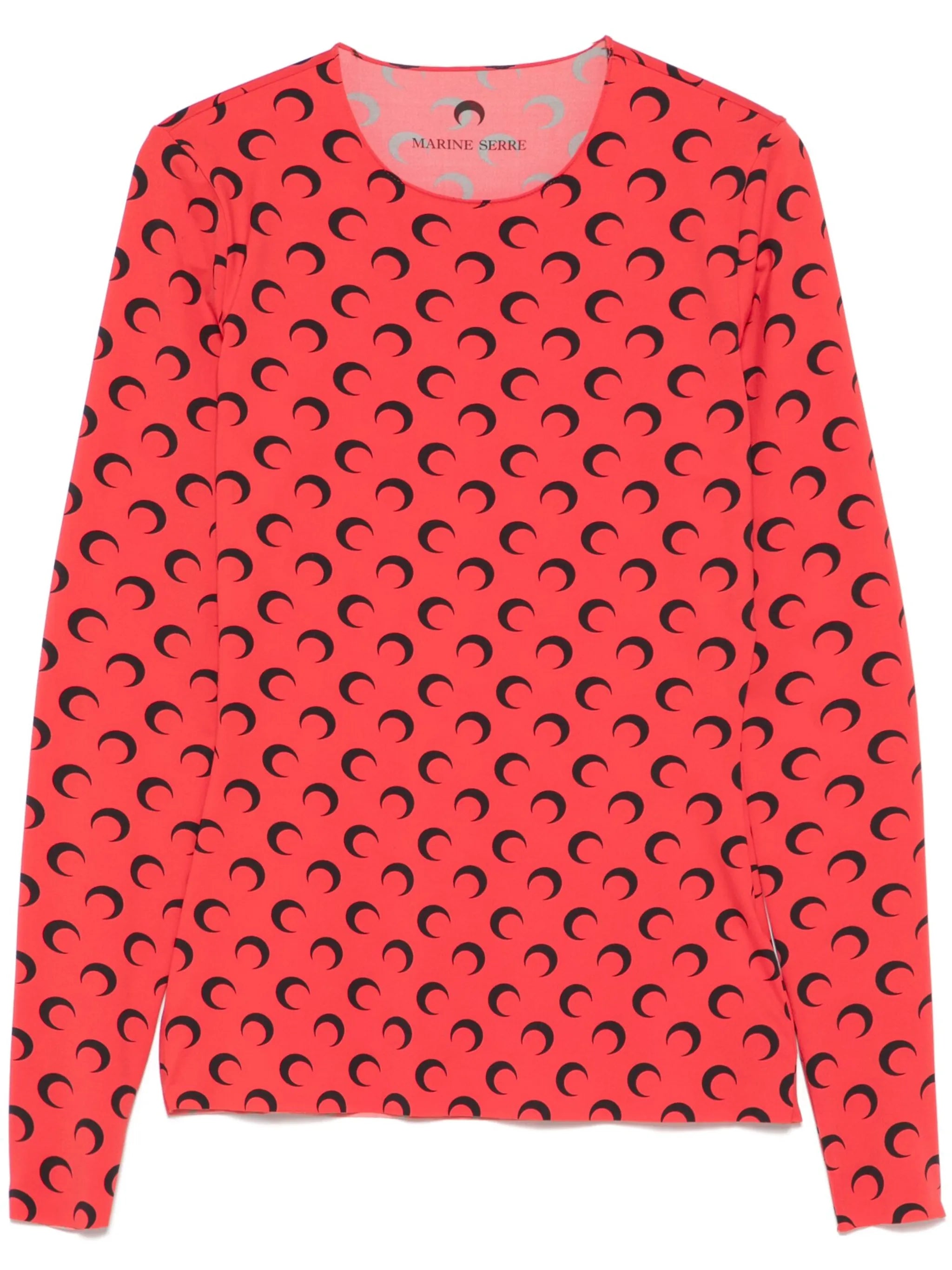 Moonogram-pattern top