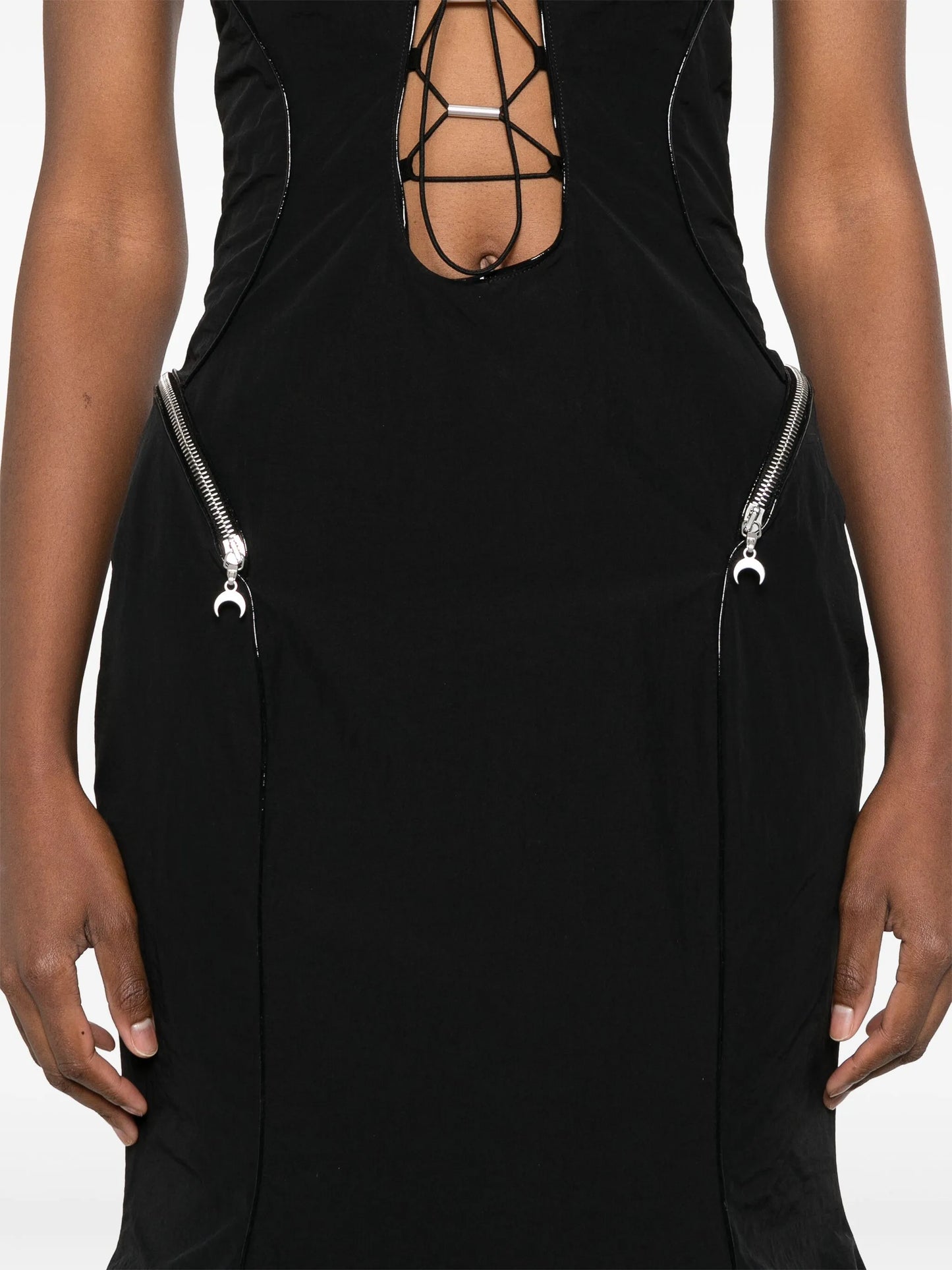 crinkled maxi dress