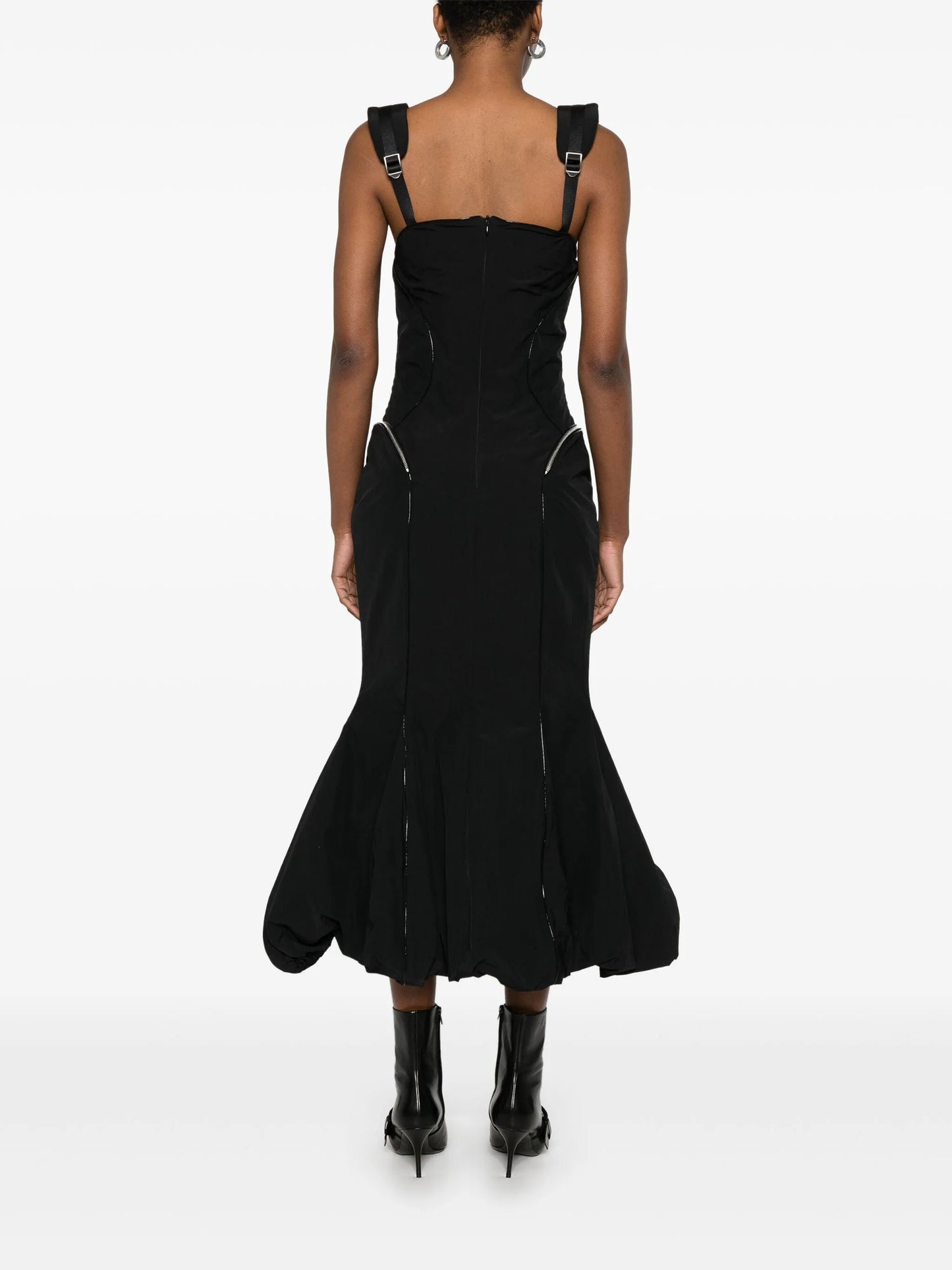 crinkled maxi dress