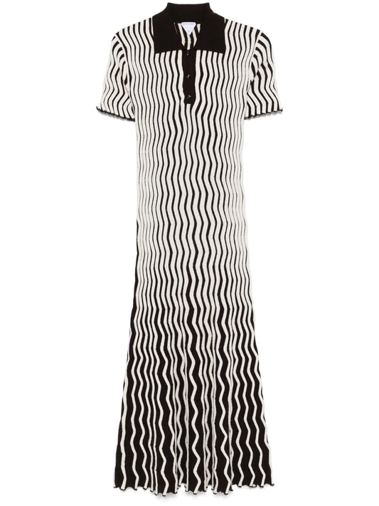 ribbed midi dress