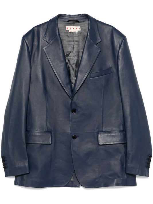 leather blazer