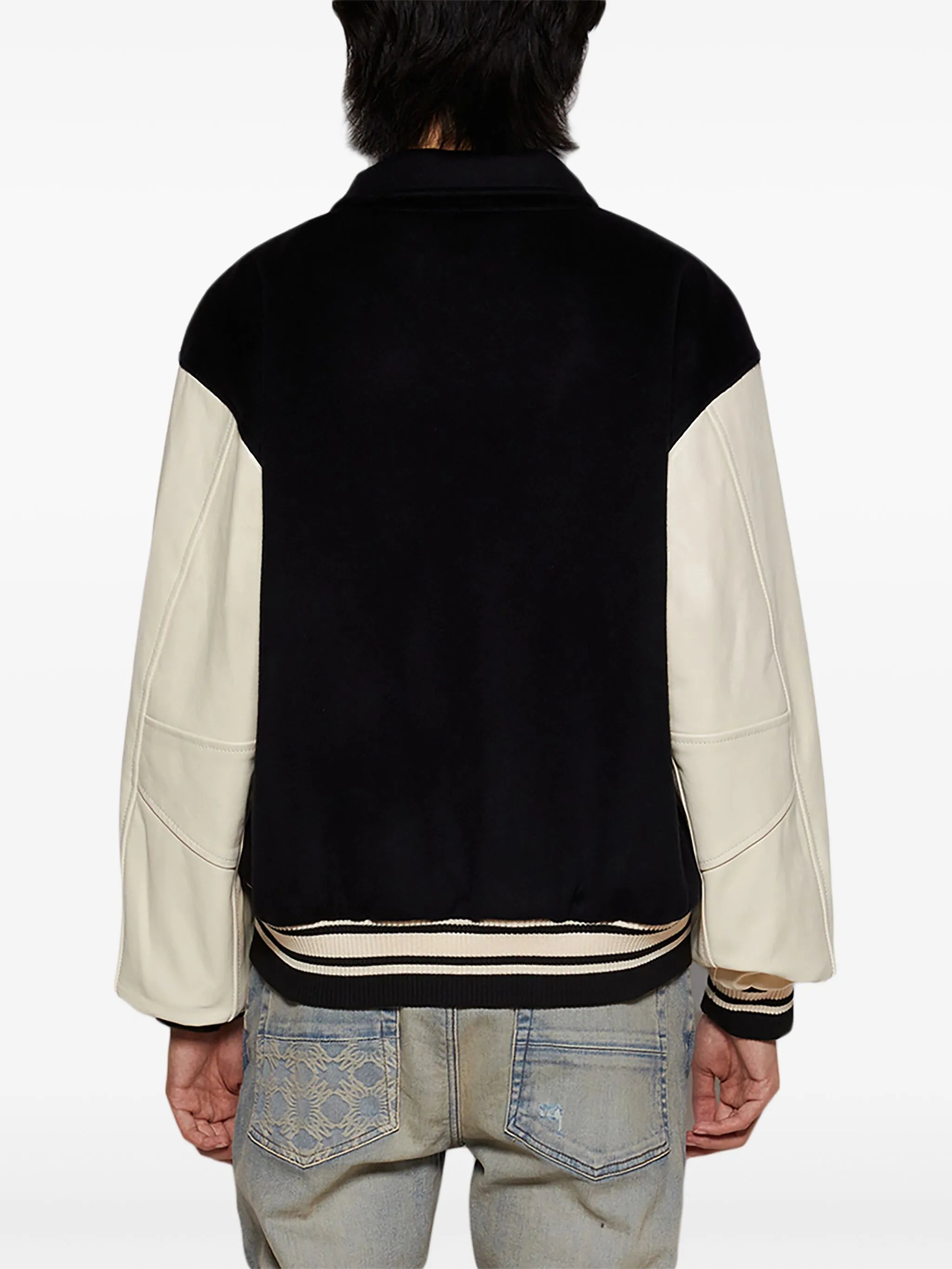 Collegiate bomber jacket