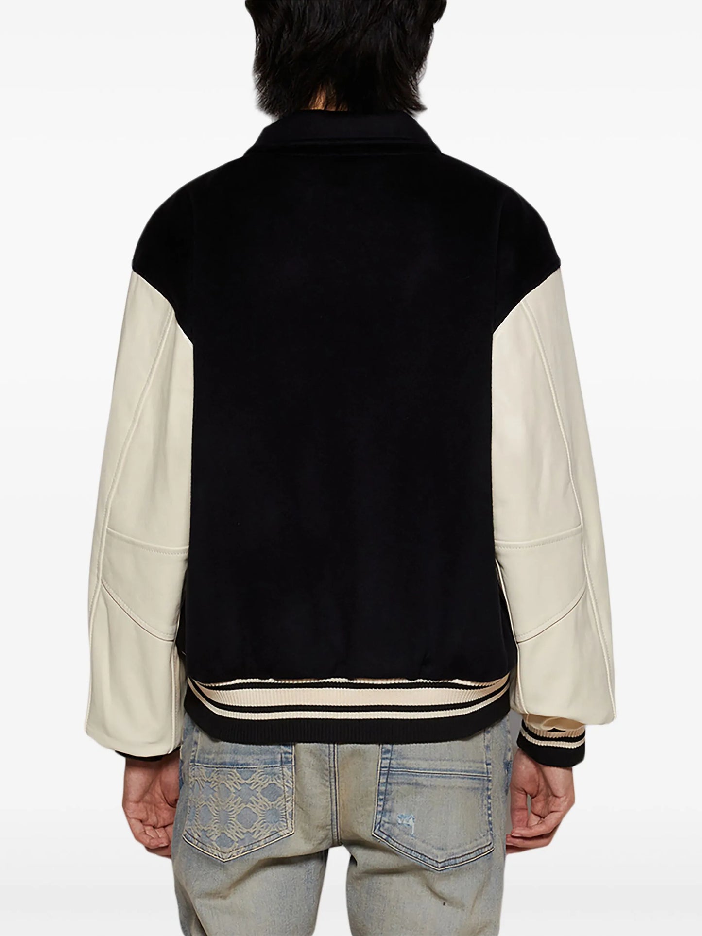 Collegiate bomber jacket