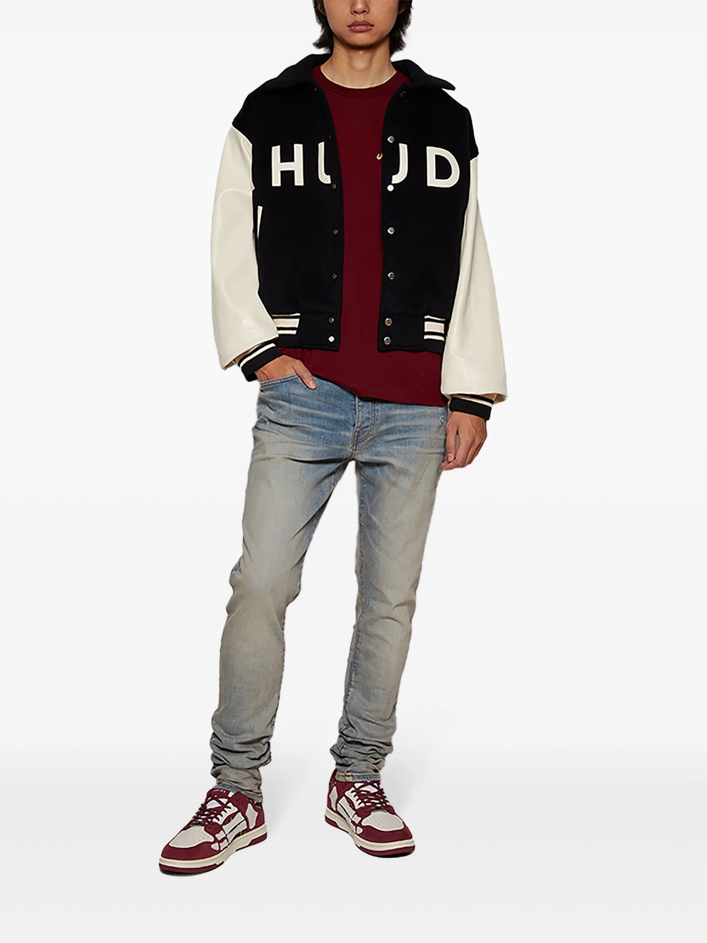 Collegiate bomber jacket