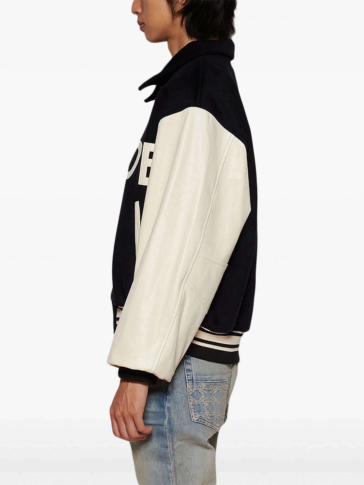 Collegiate bomber jacket