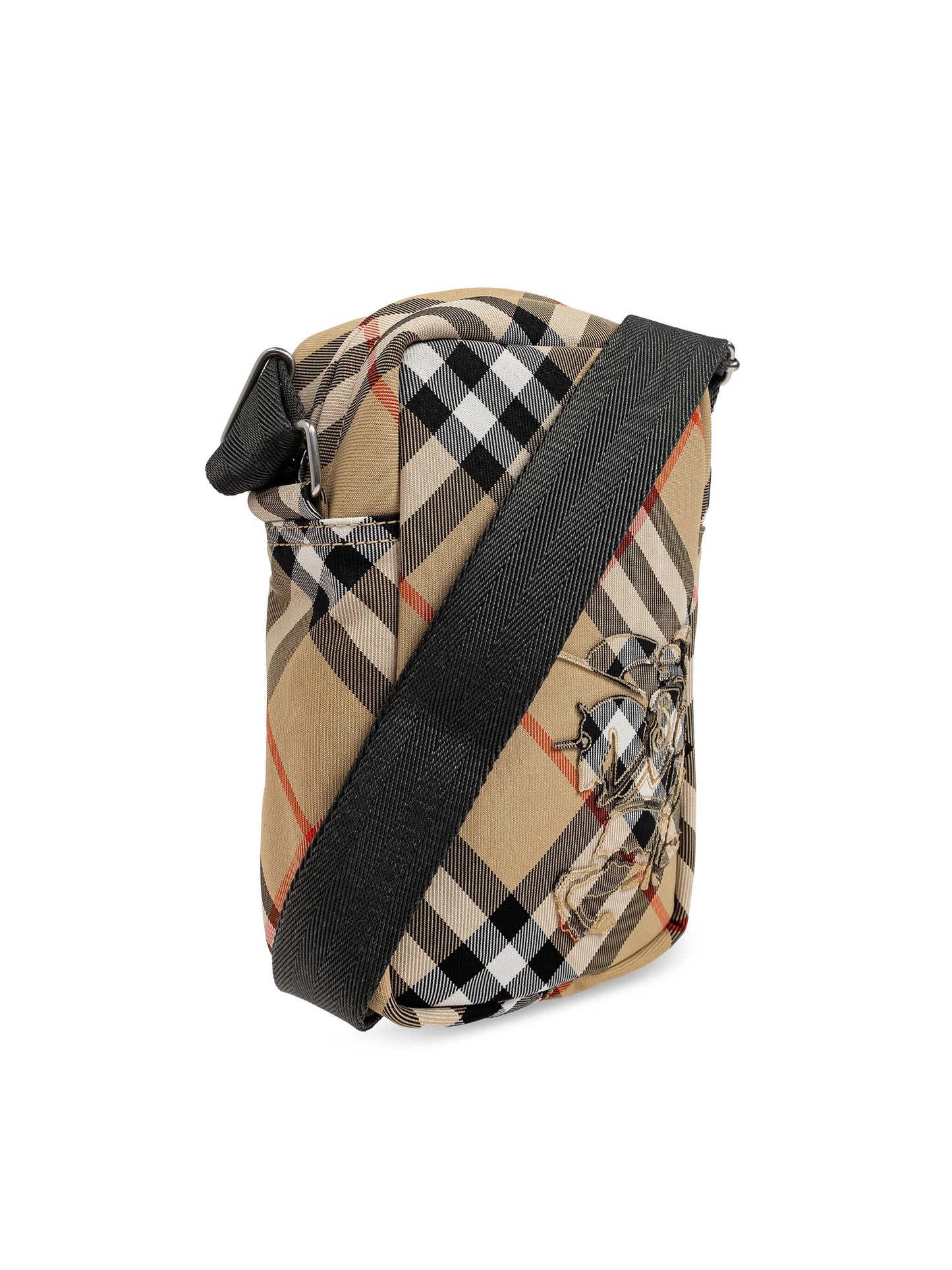 Check-pattern messenger bag