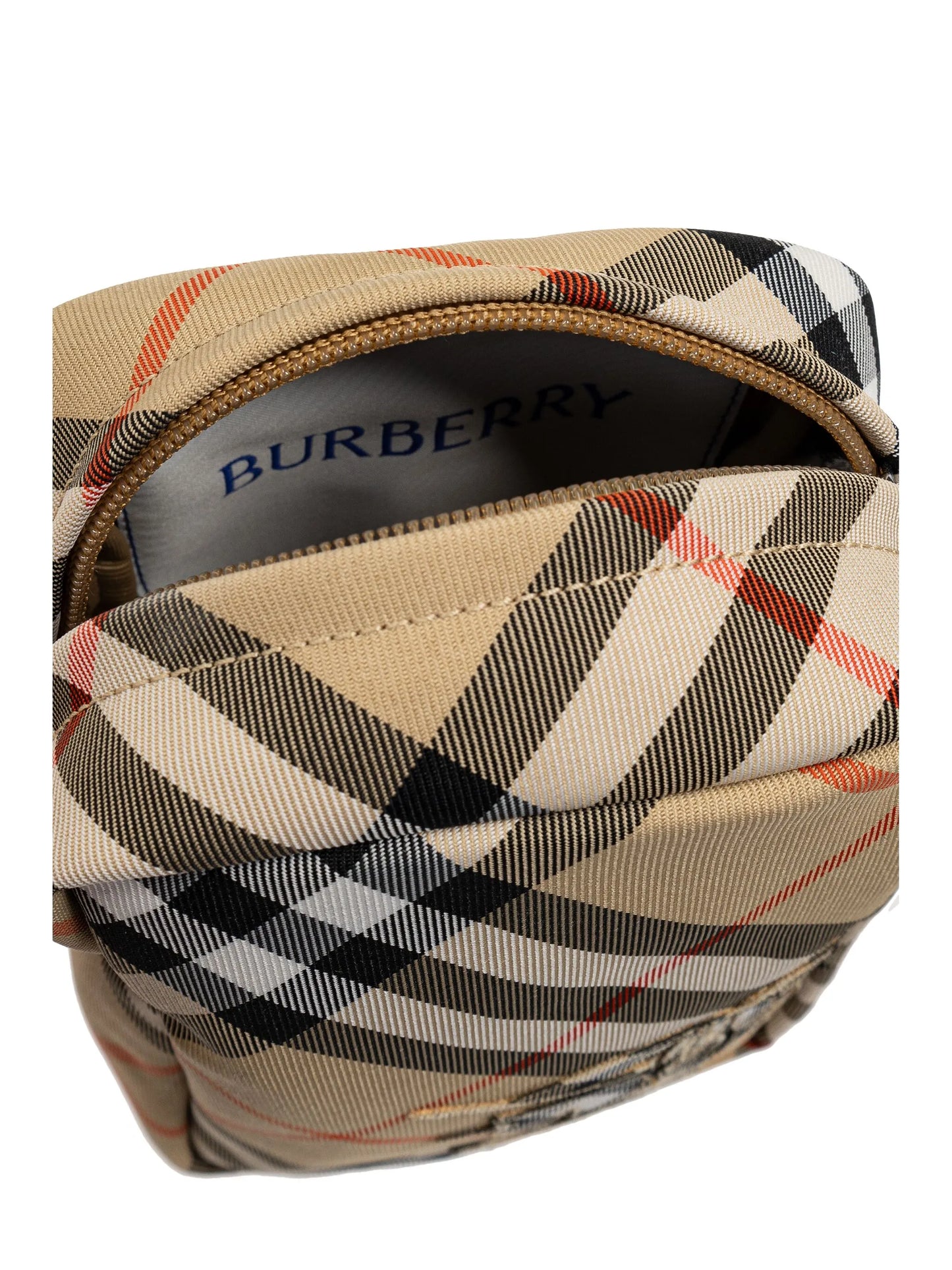 Check-pattern messenger bag