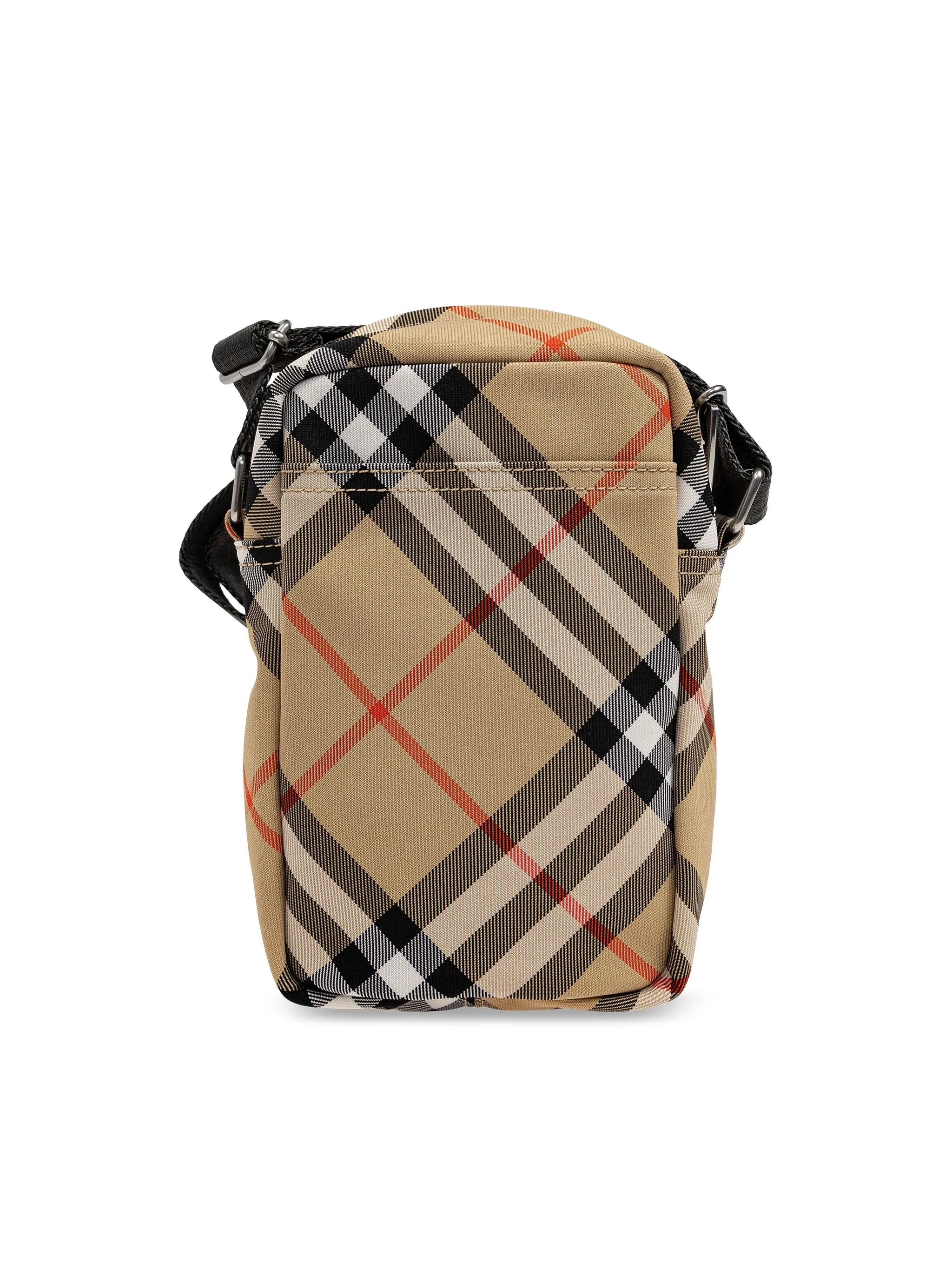 Check-pattern messenger bag