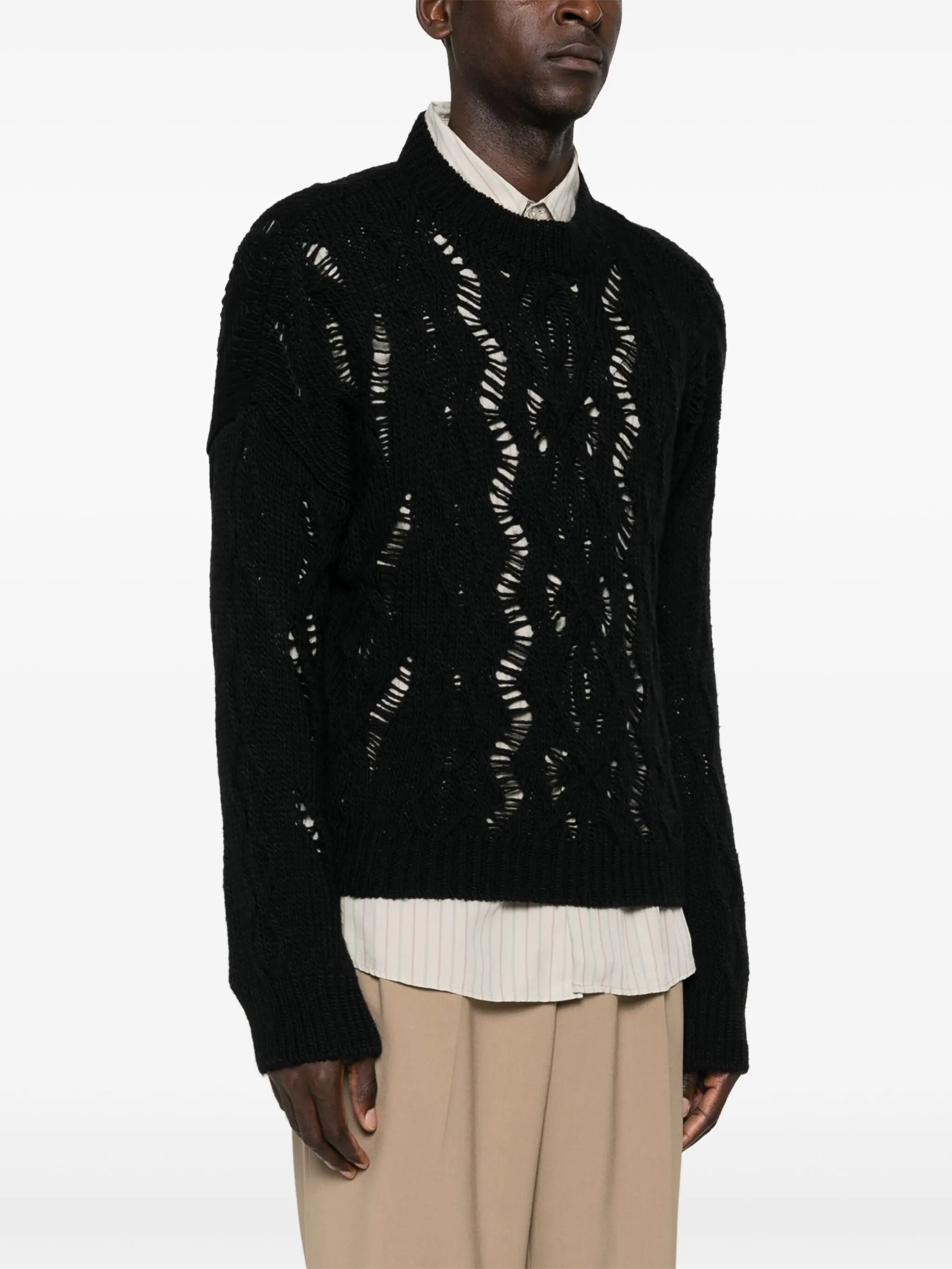 cable knit sweater