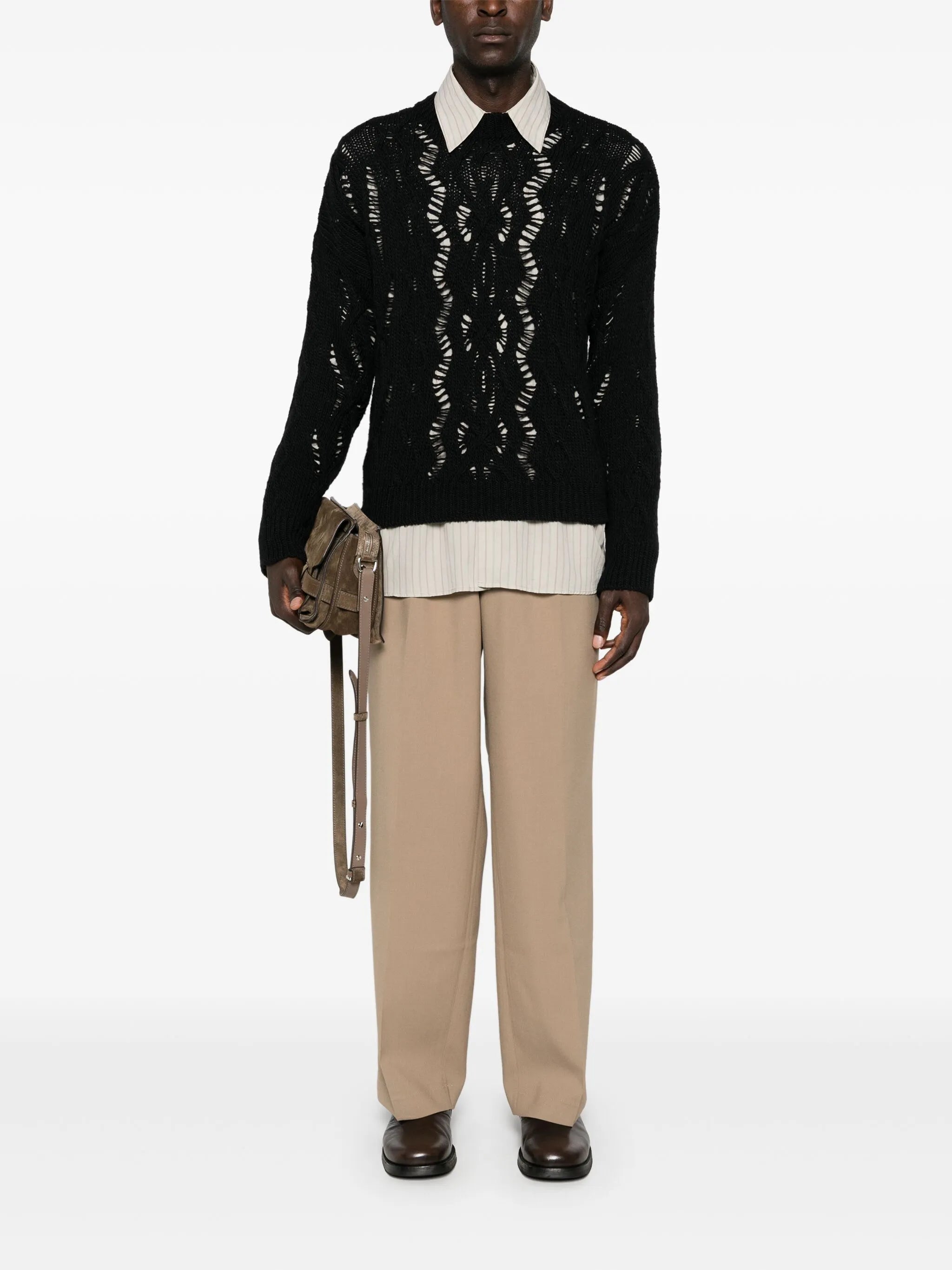 cable knit sweater