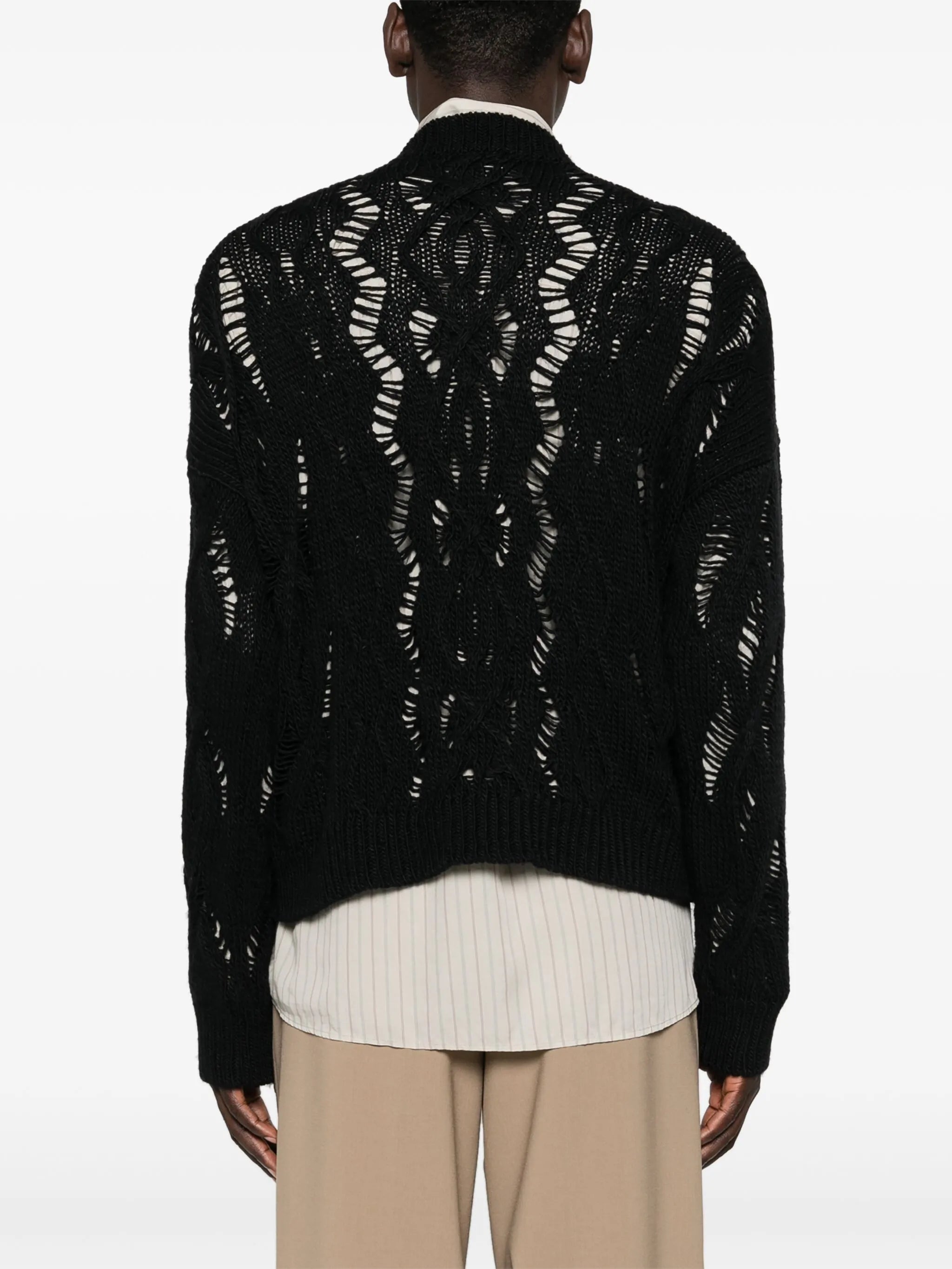 cable knit sweater