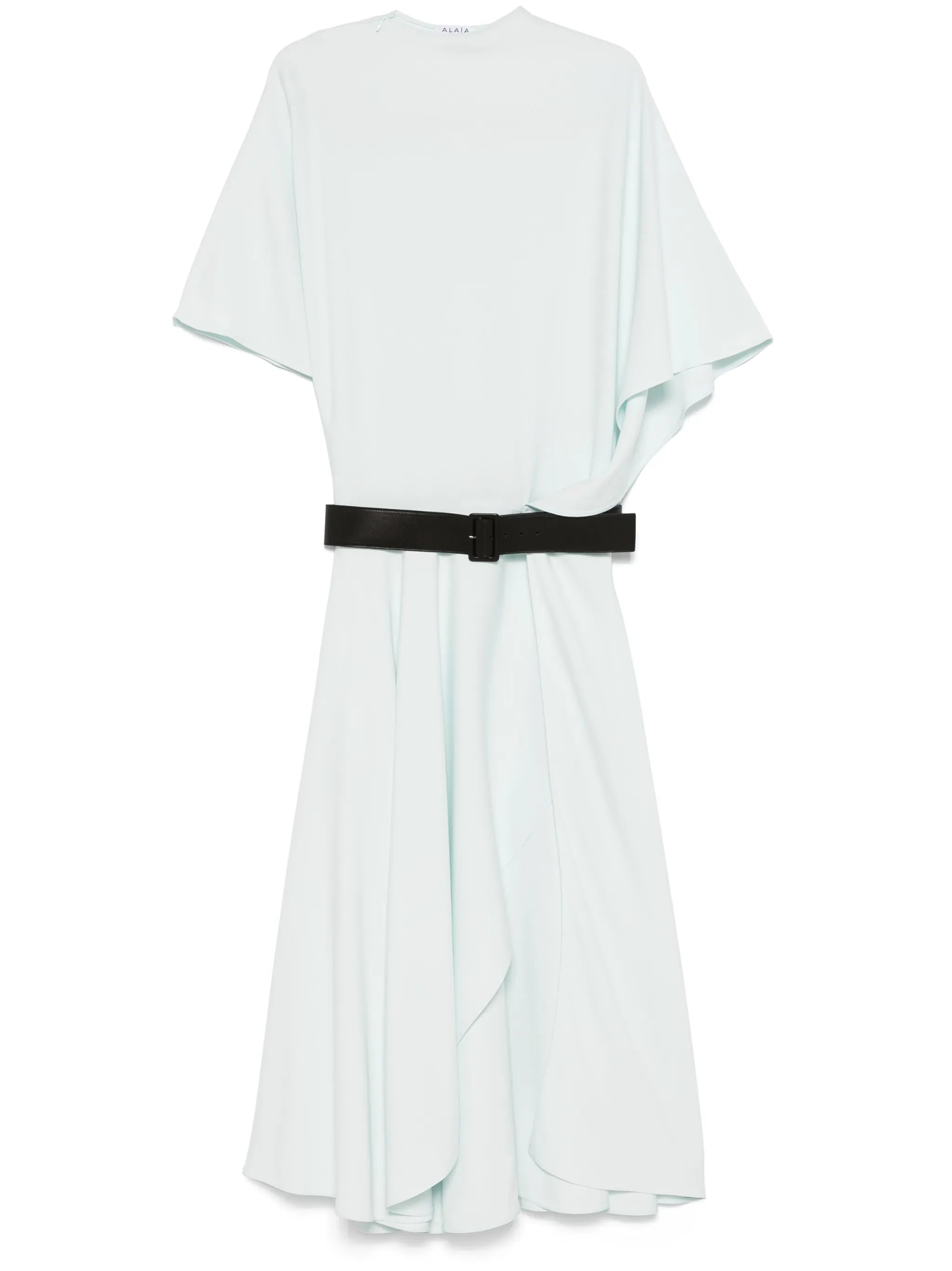 stretch-cady maxi dress