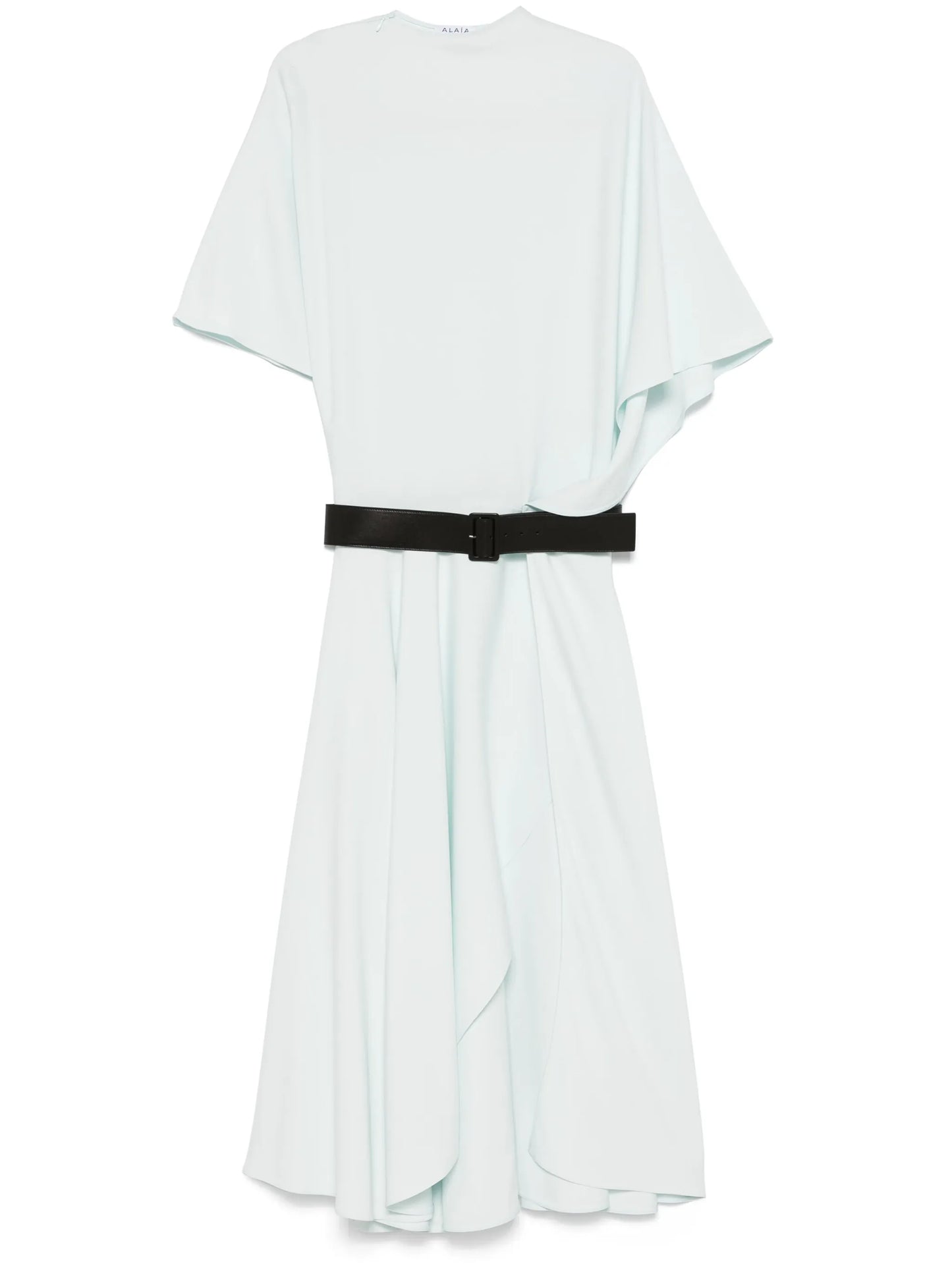 stretch-cady maxi dress