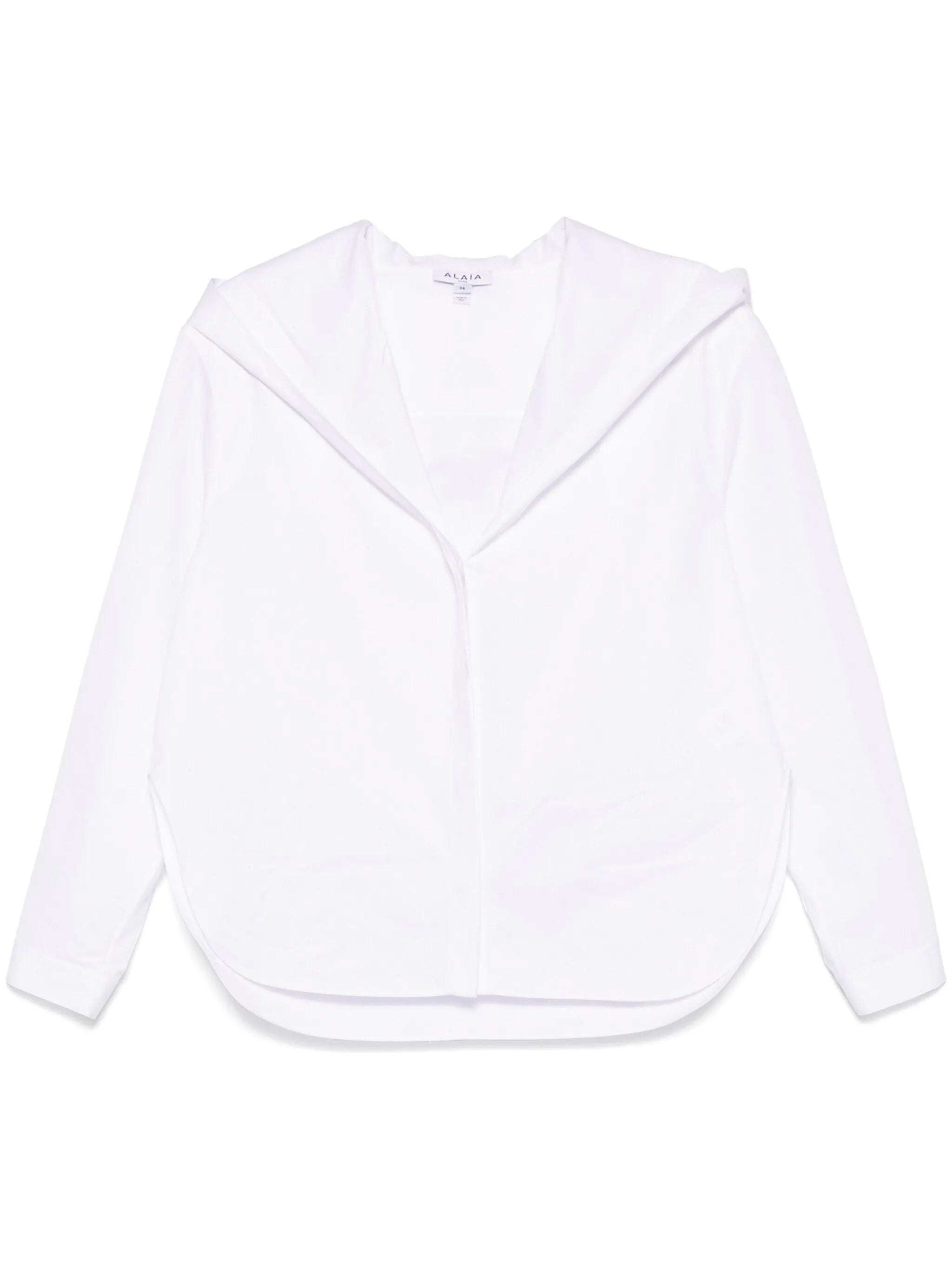 poplin hooded shirt