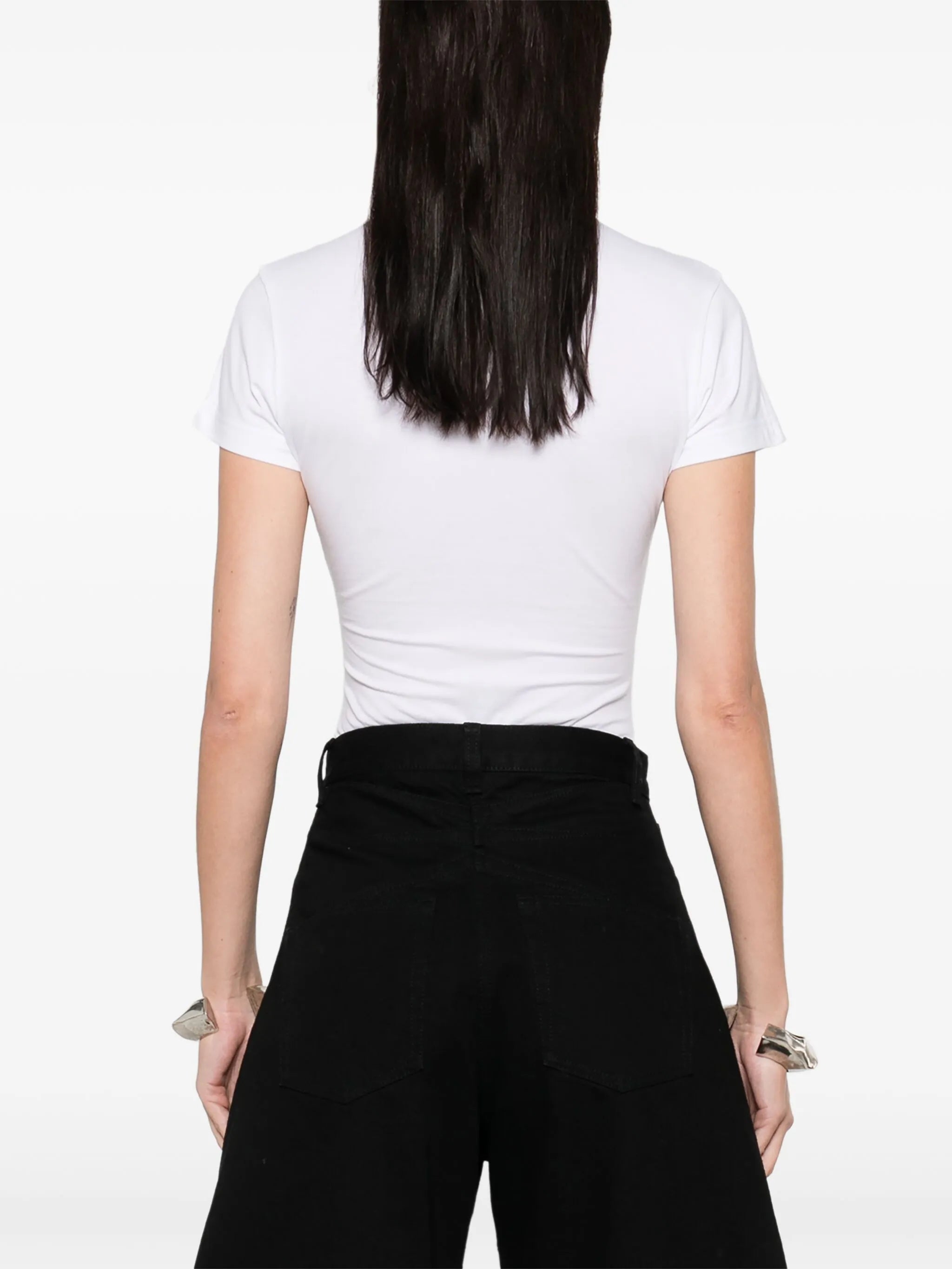 logo-embroidered bodysuit
