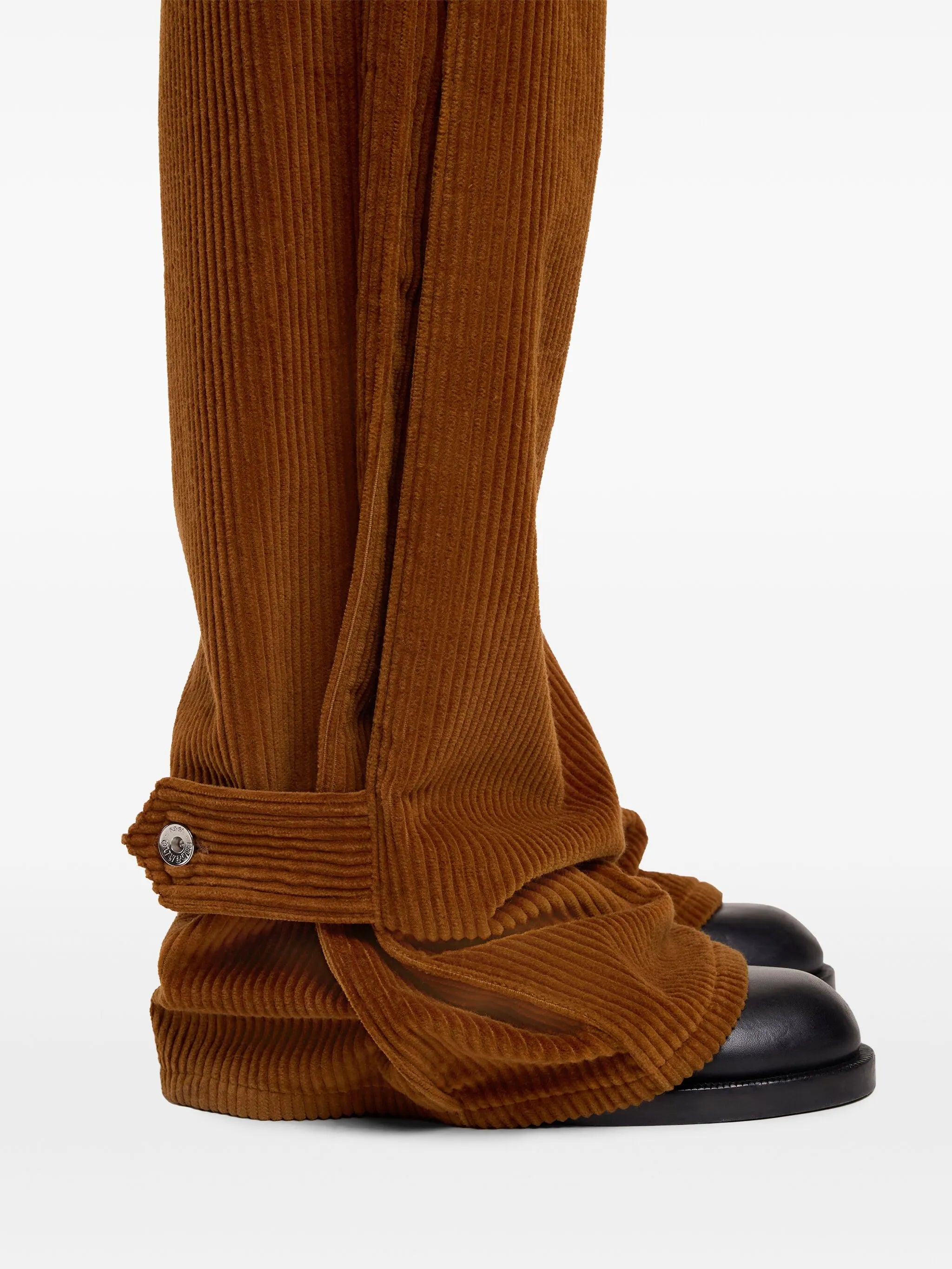 wide-leg corduroy trousers