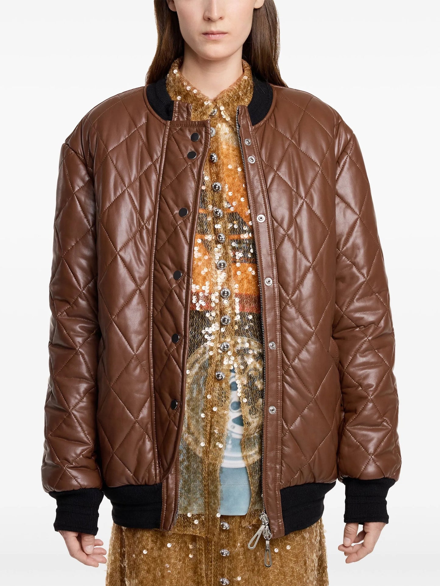 long quilted blouson