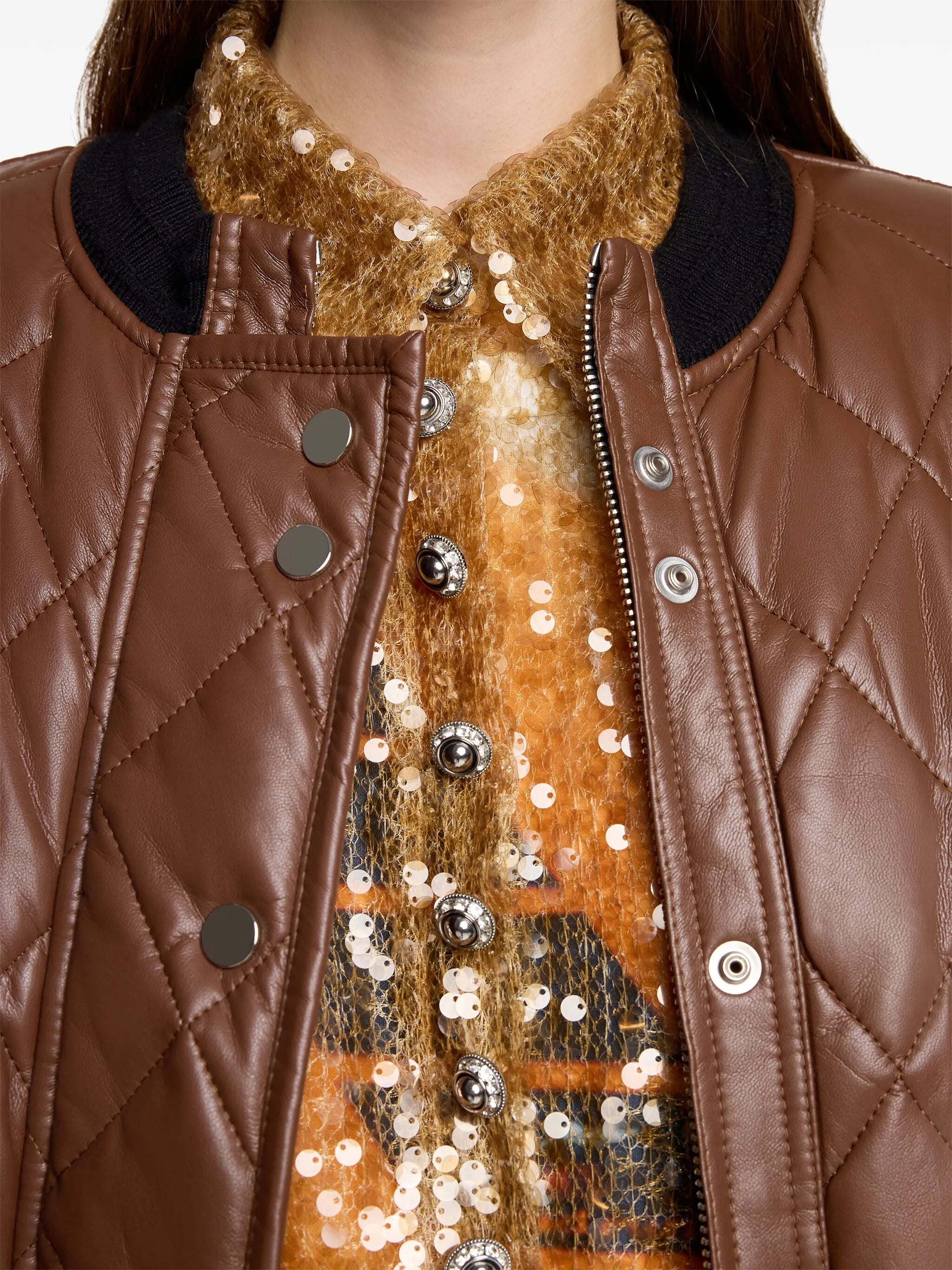 long quilted blouson
