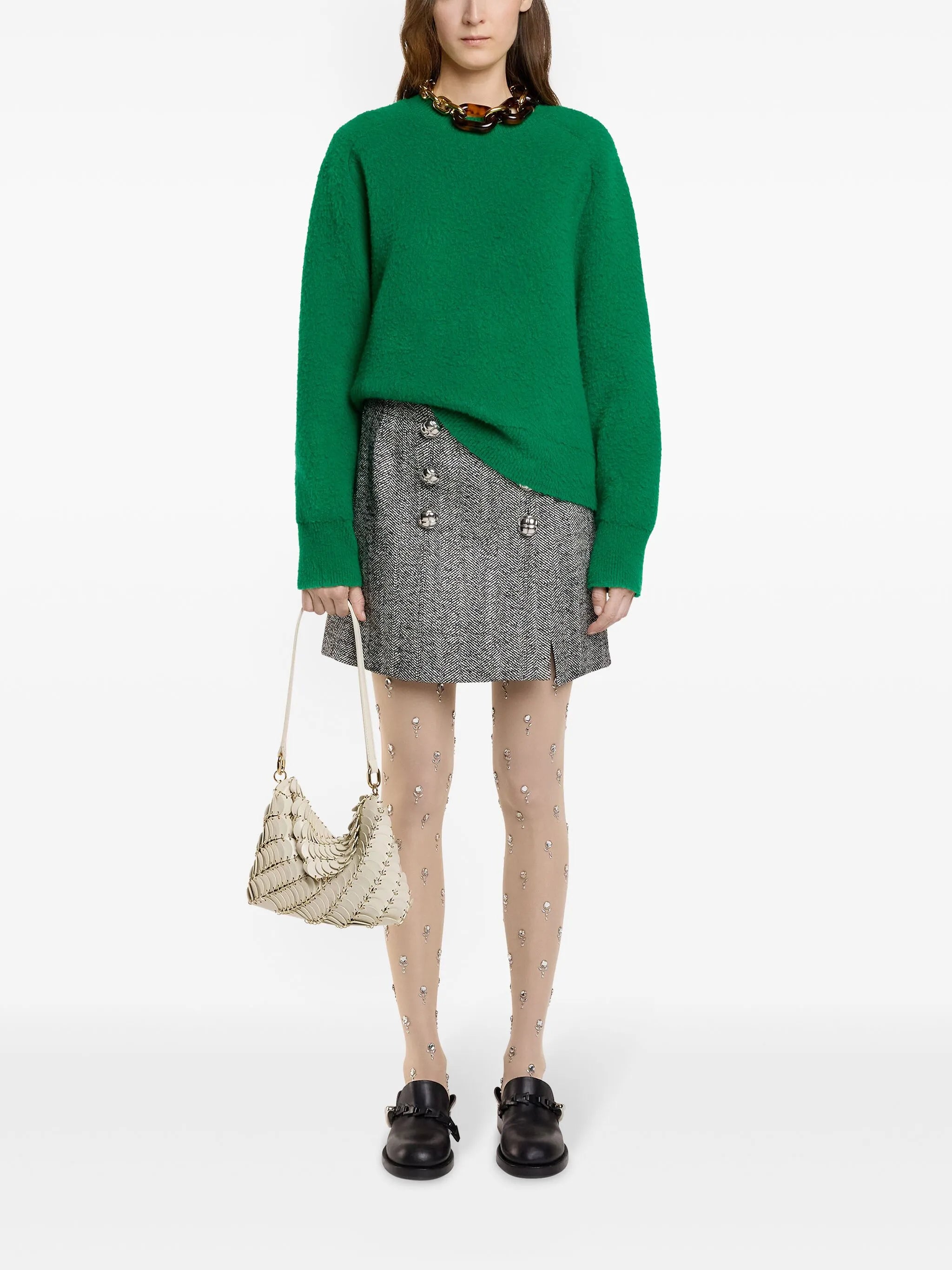 herringbone skirt