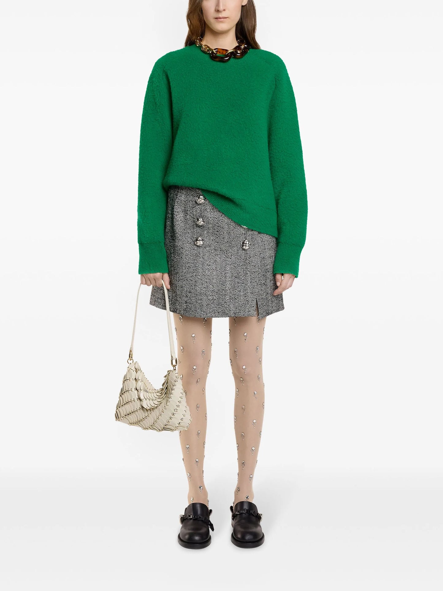 herringbone skirt
