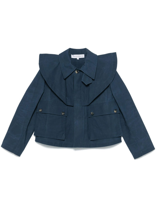 cropped trench jacket