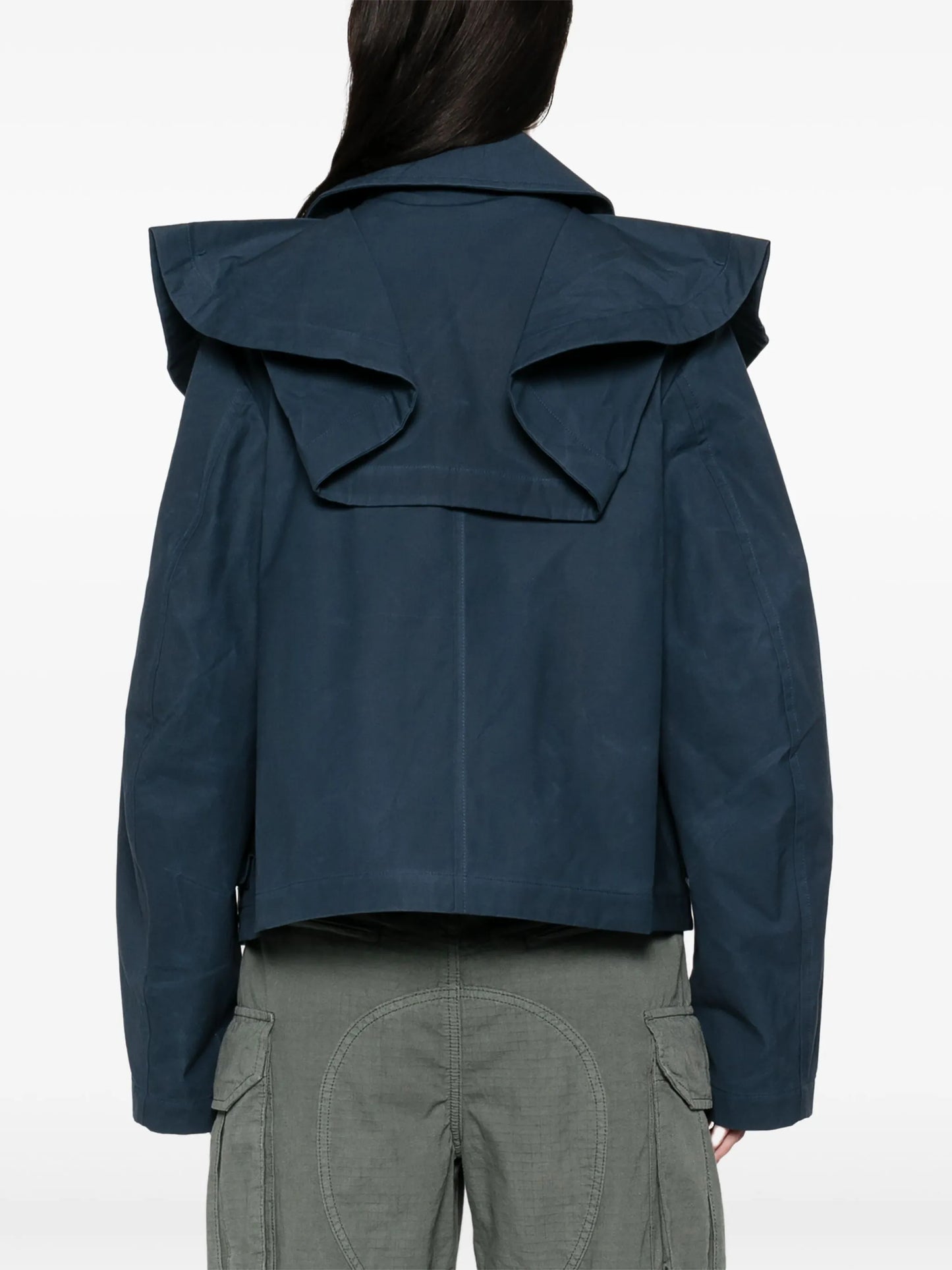 cropped trench jacket