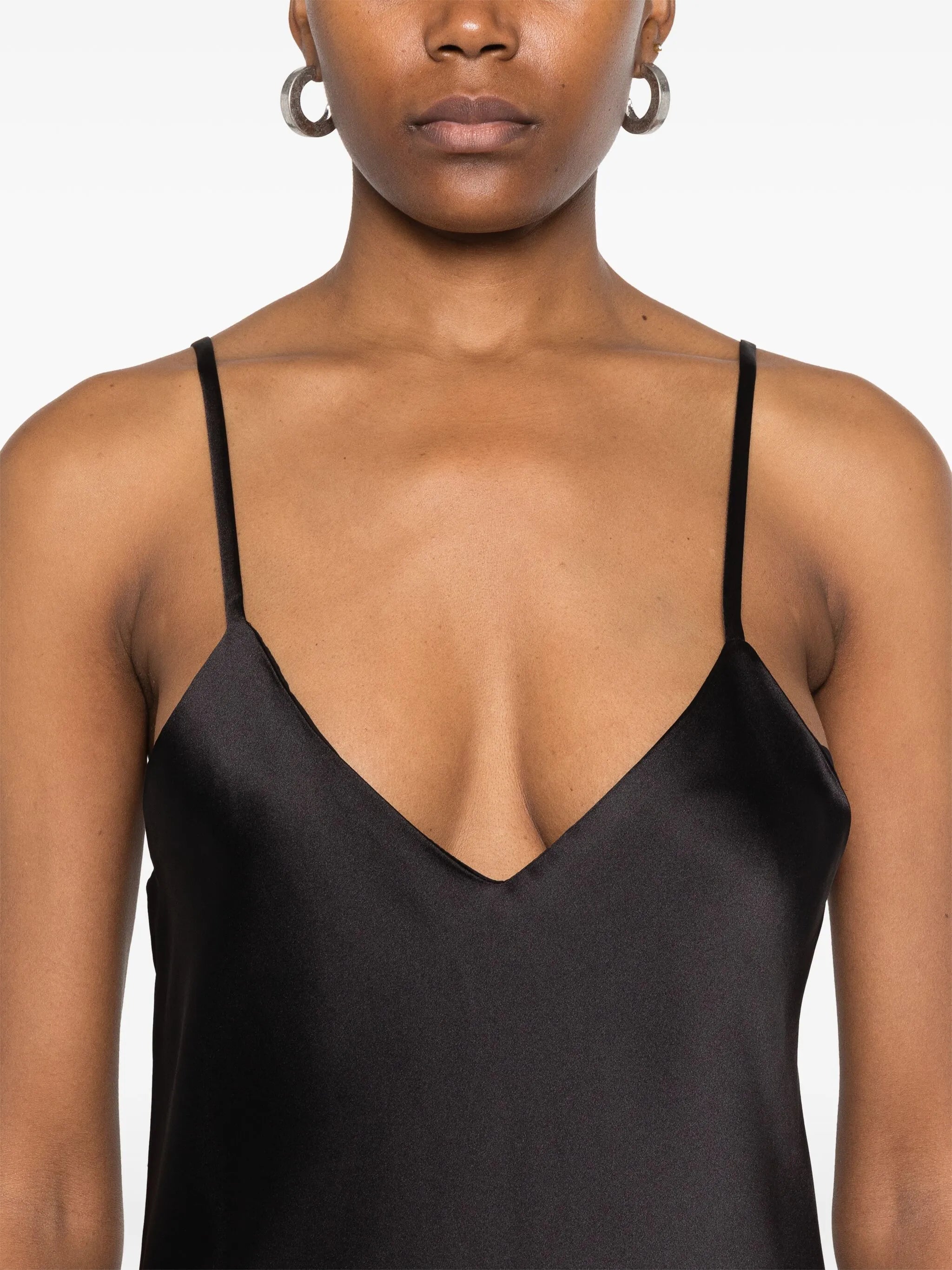 bias-cut slip midi dress