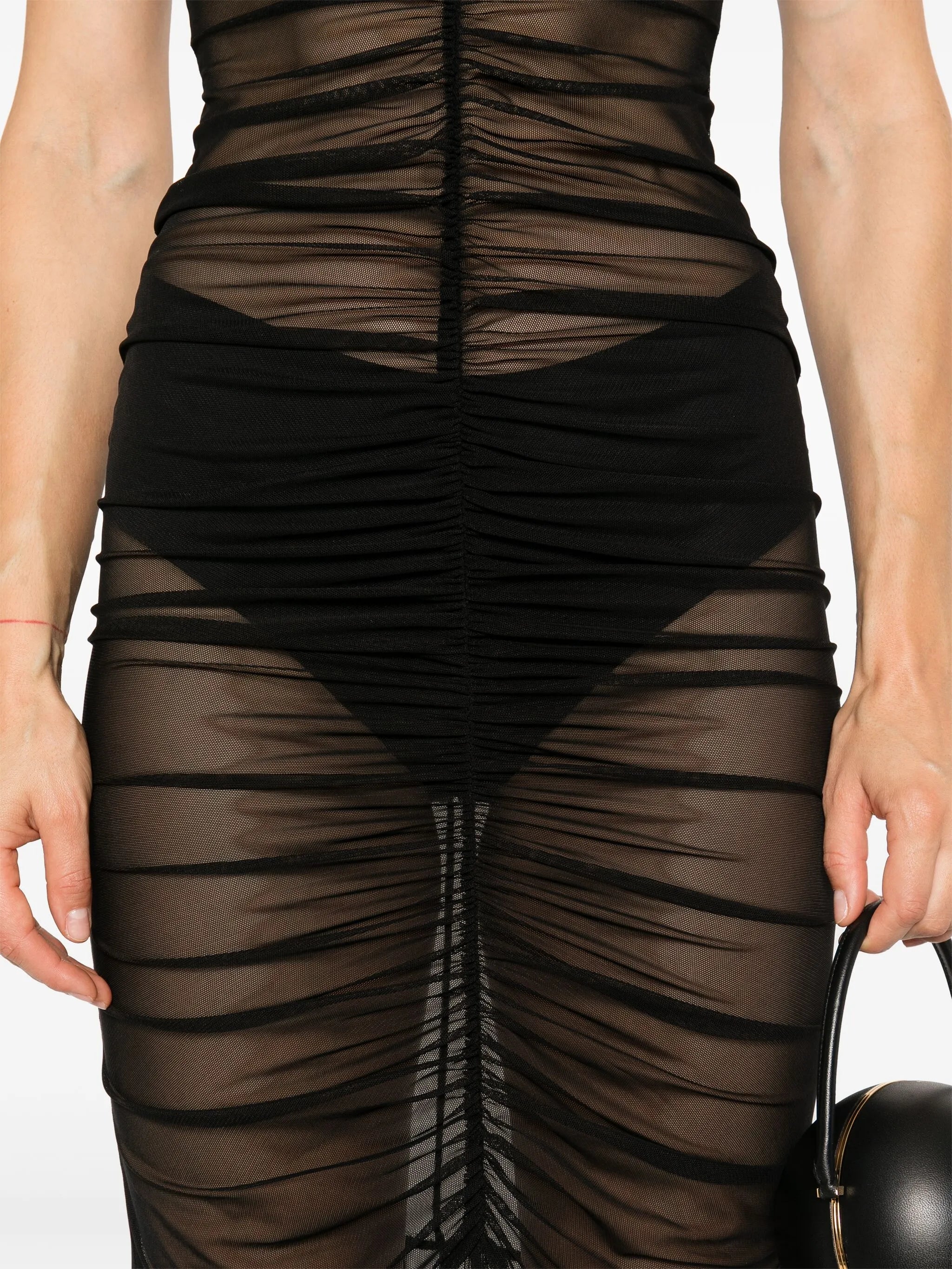 strapless fishtail gown