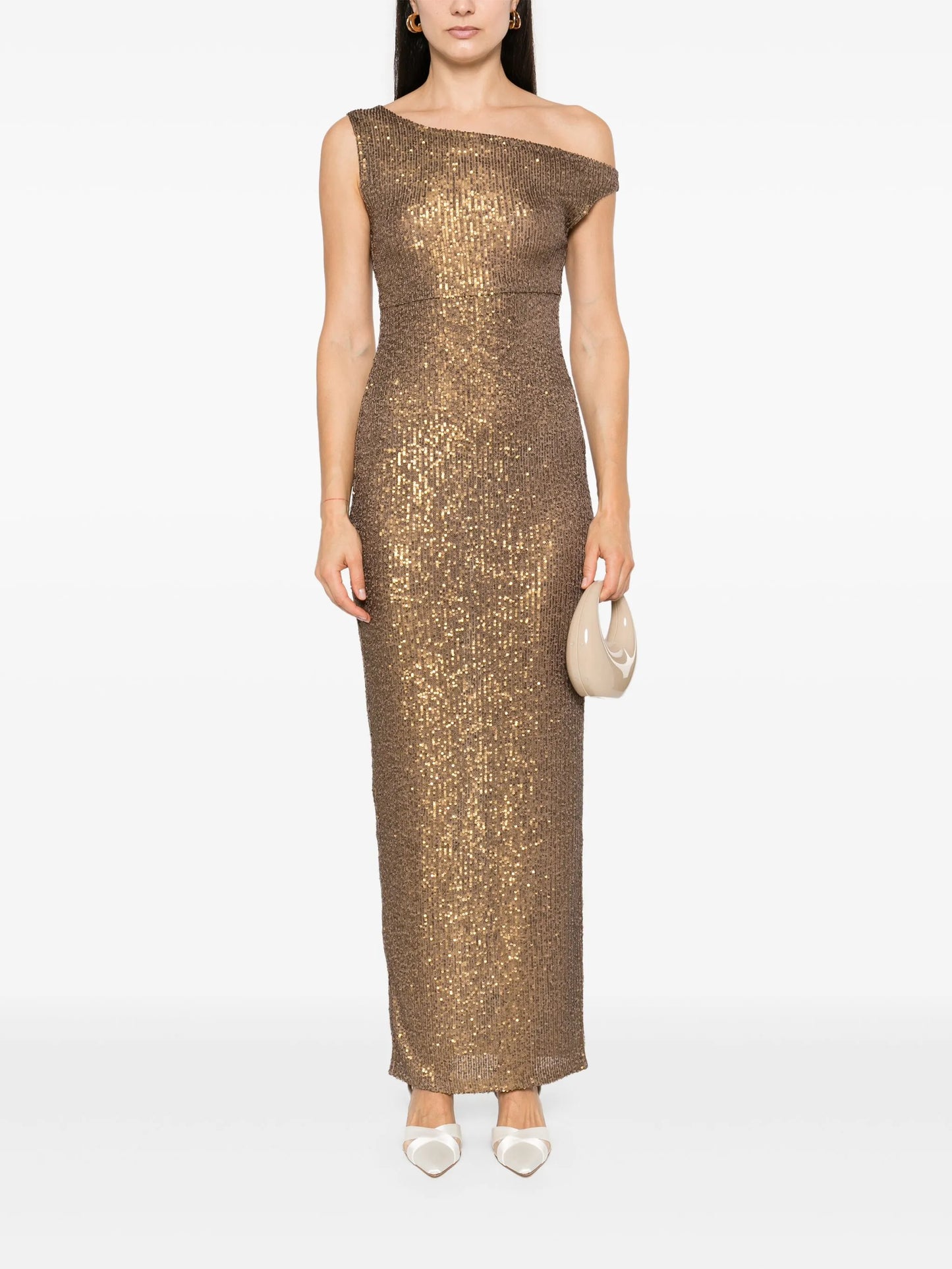 sequin-embellished gown