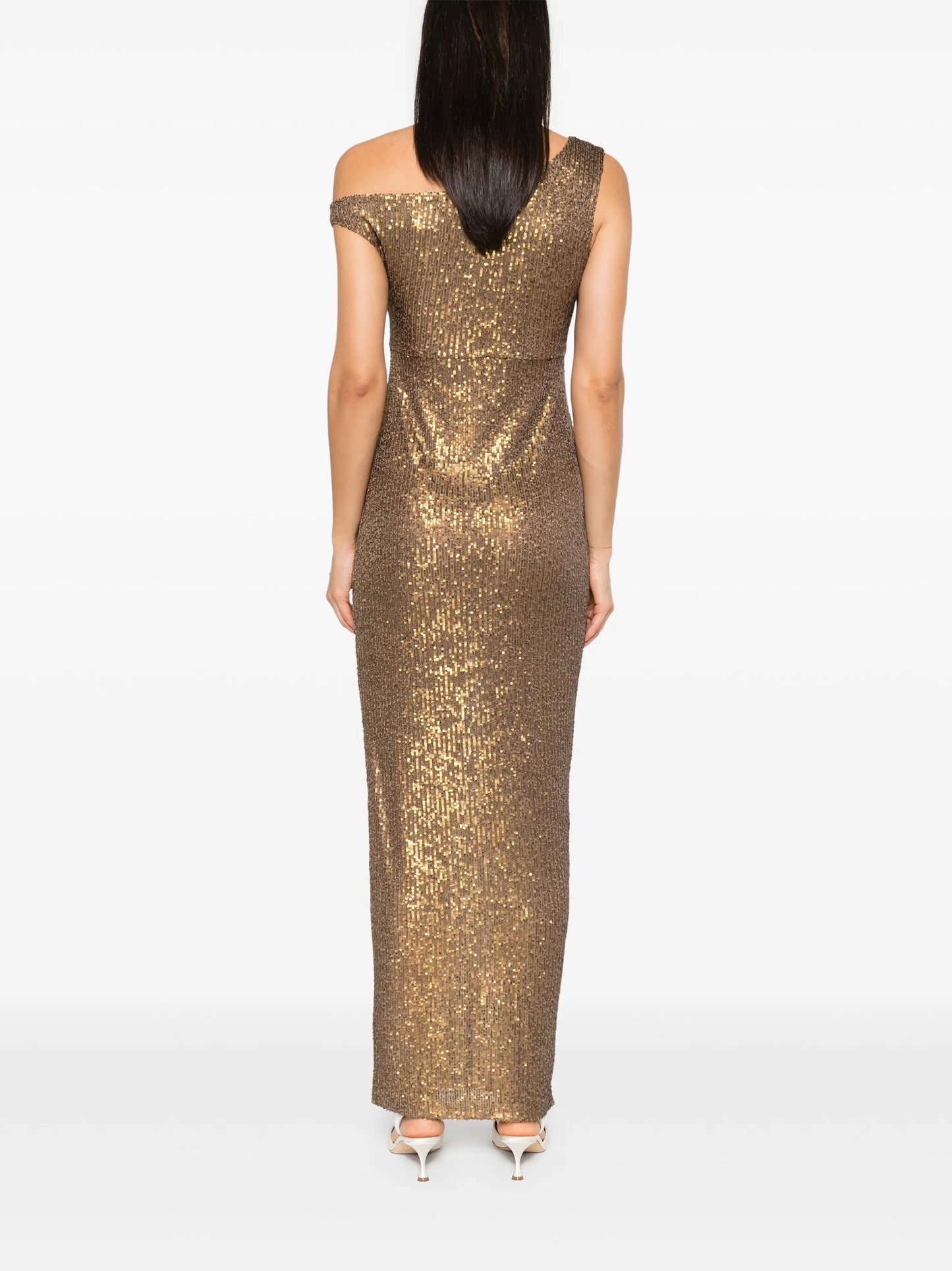 sequin-embellished gown