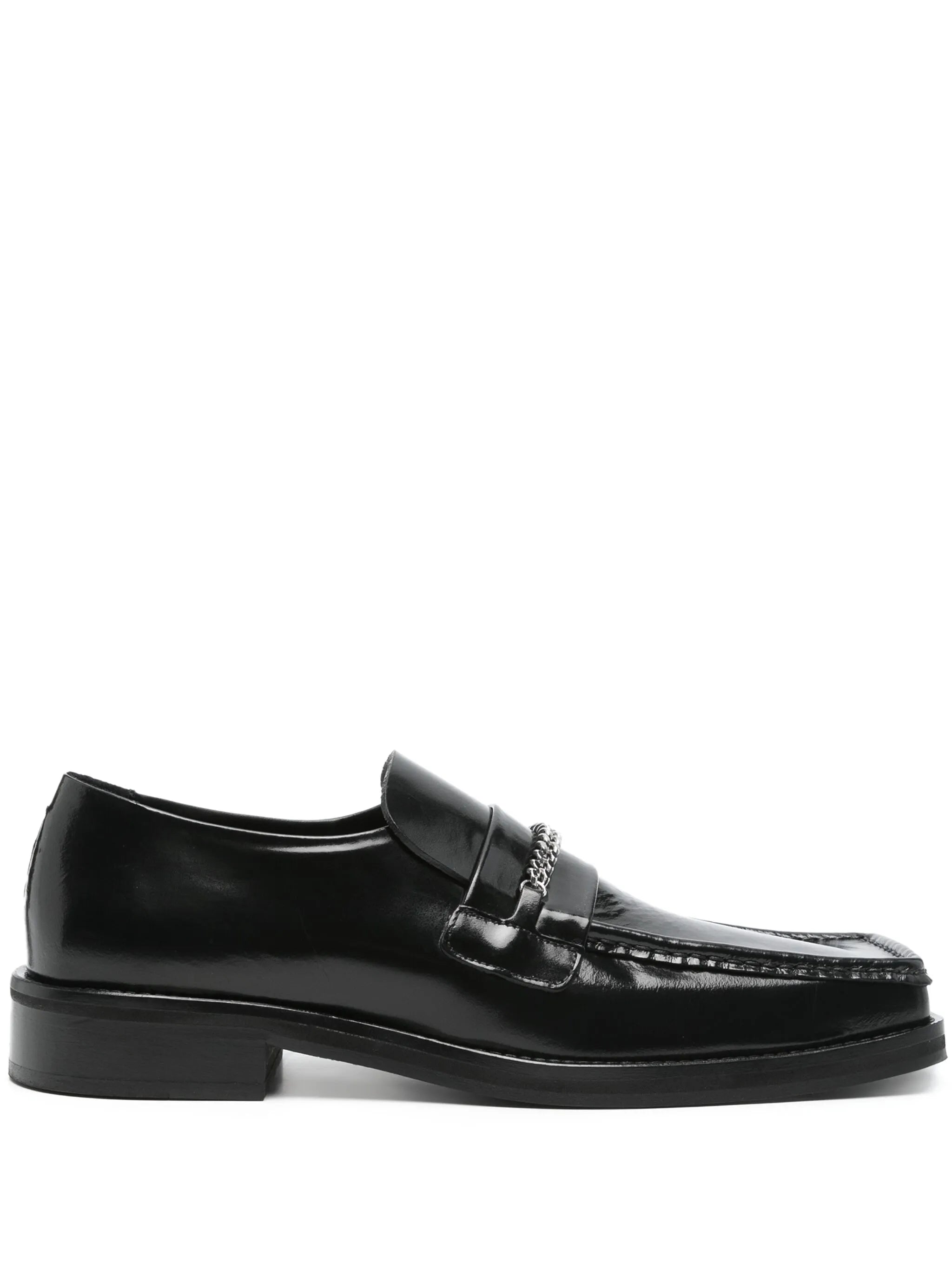 square-toe loafers