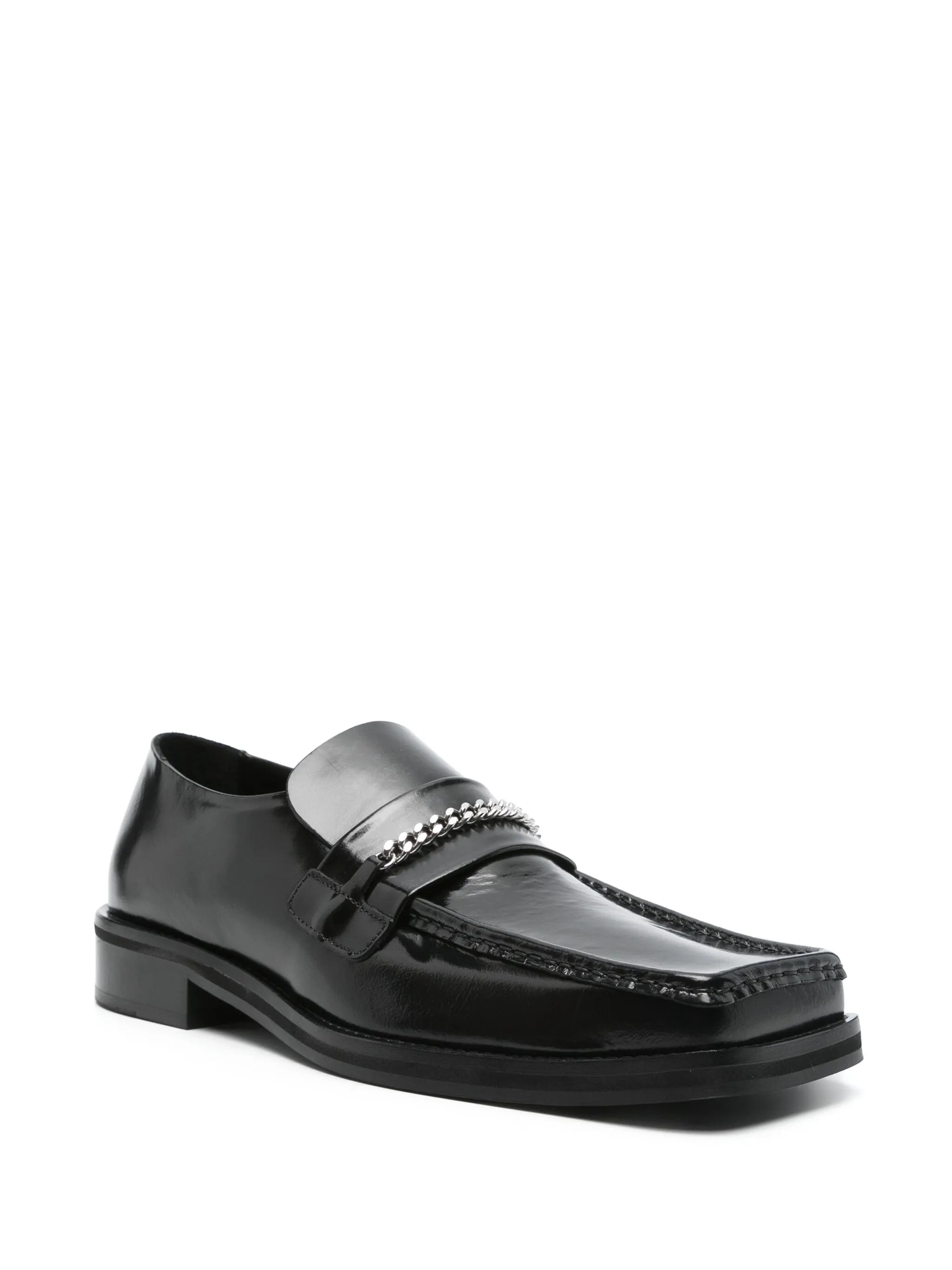 square-toe loafers