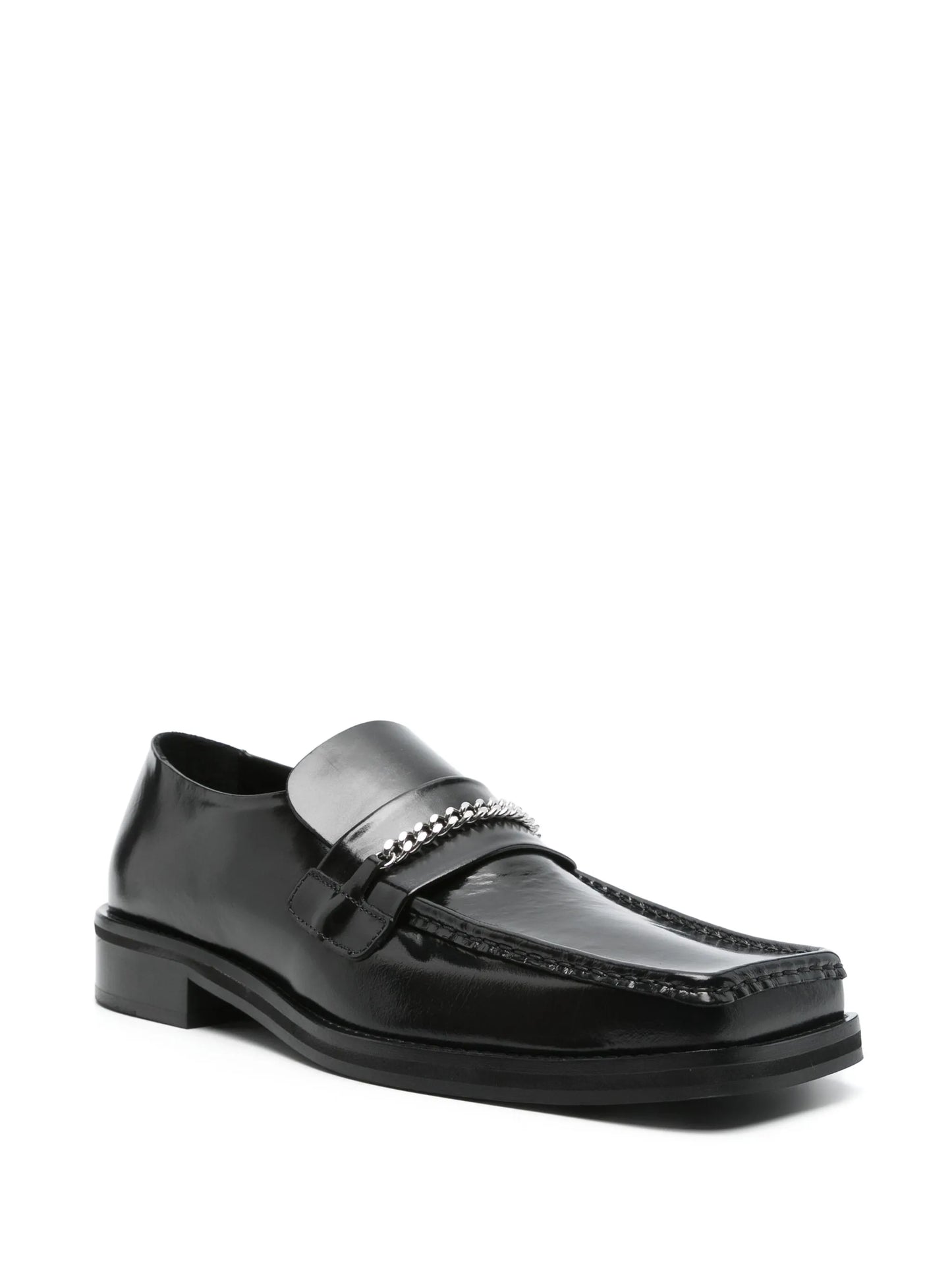 square-toe loafers