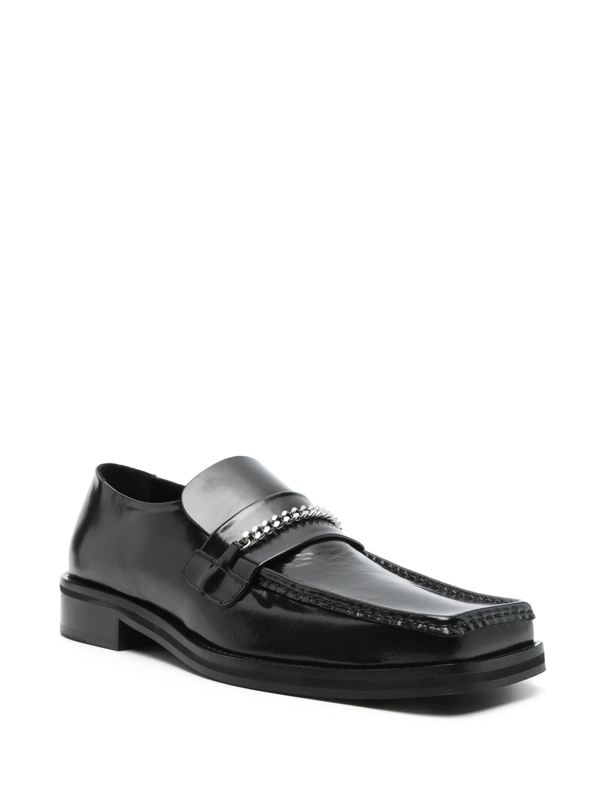 square-toe loafers