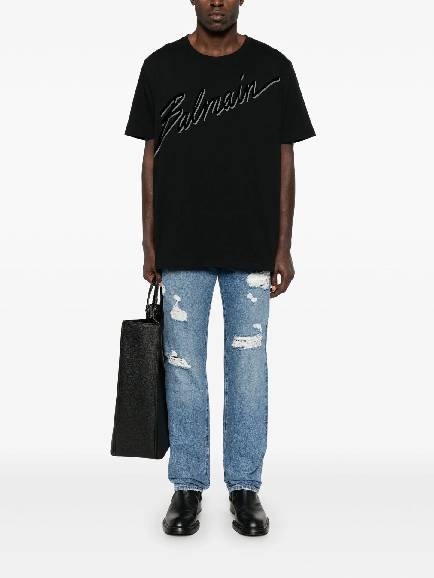 straight-leg jeans