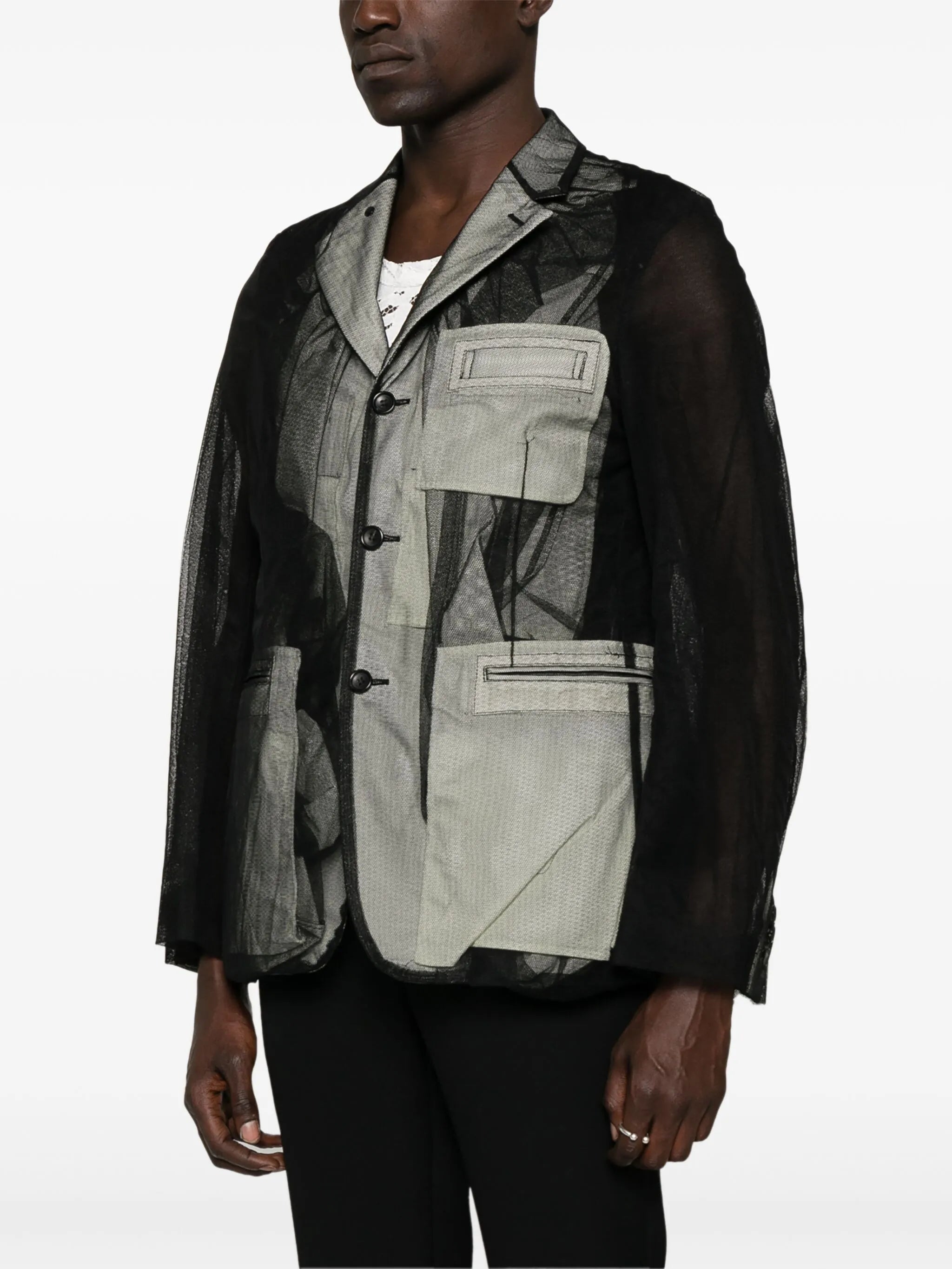 tulle blazer
