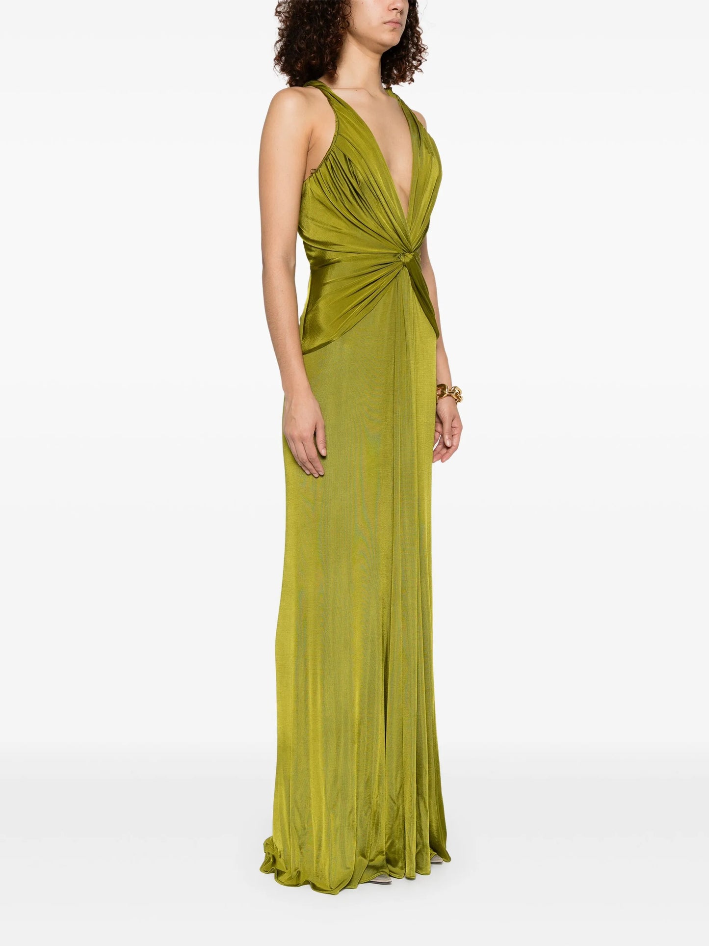 knot-detail maxi dress
