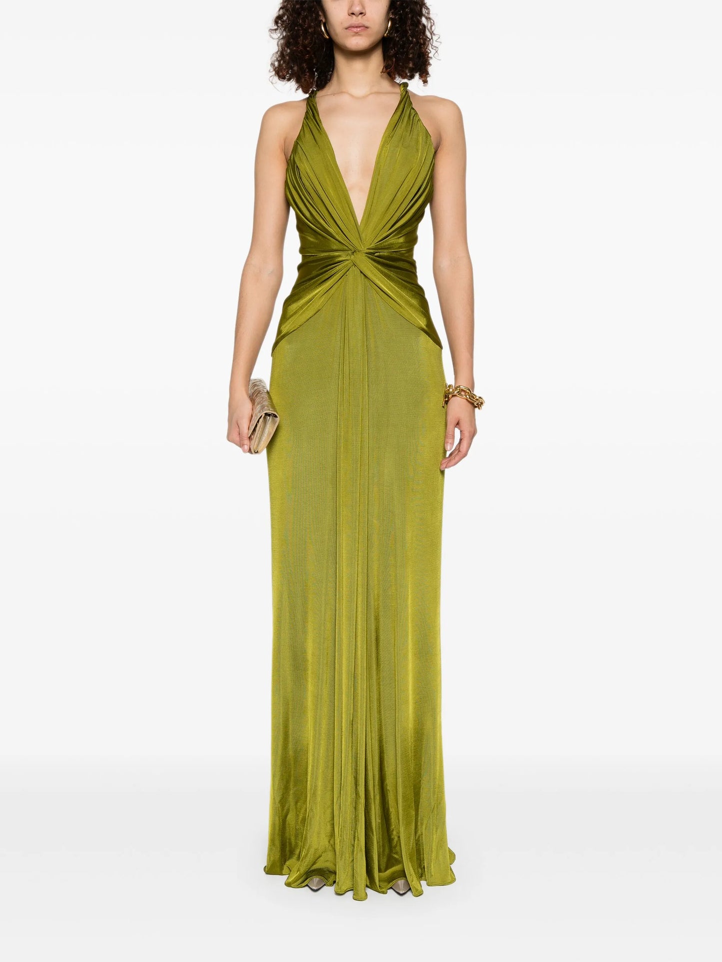 knot-detail maxi dress