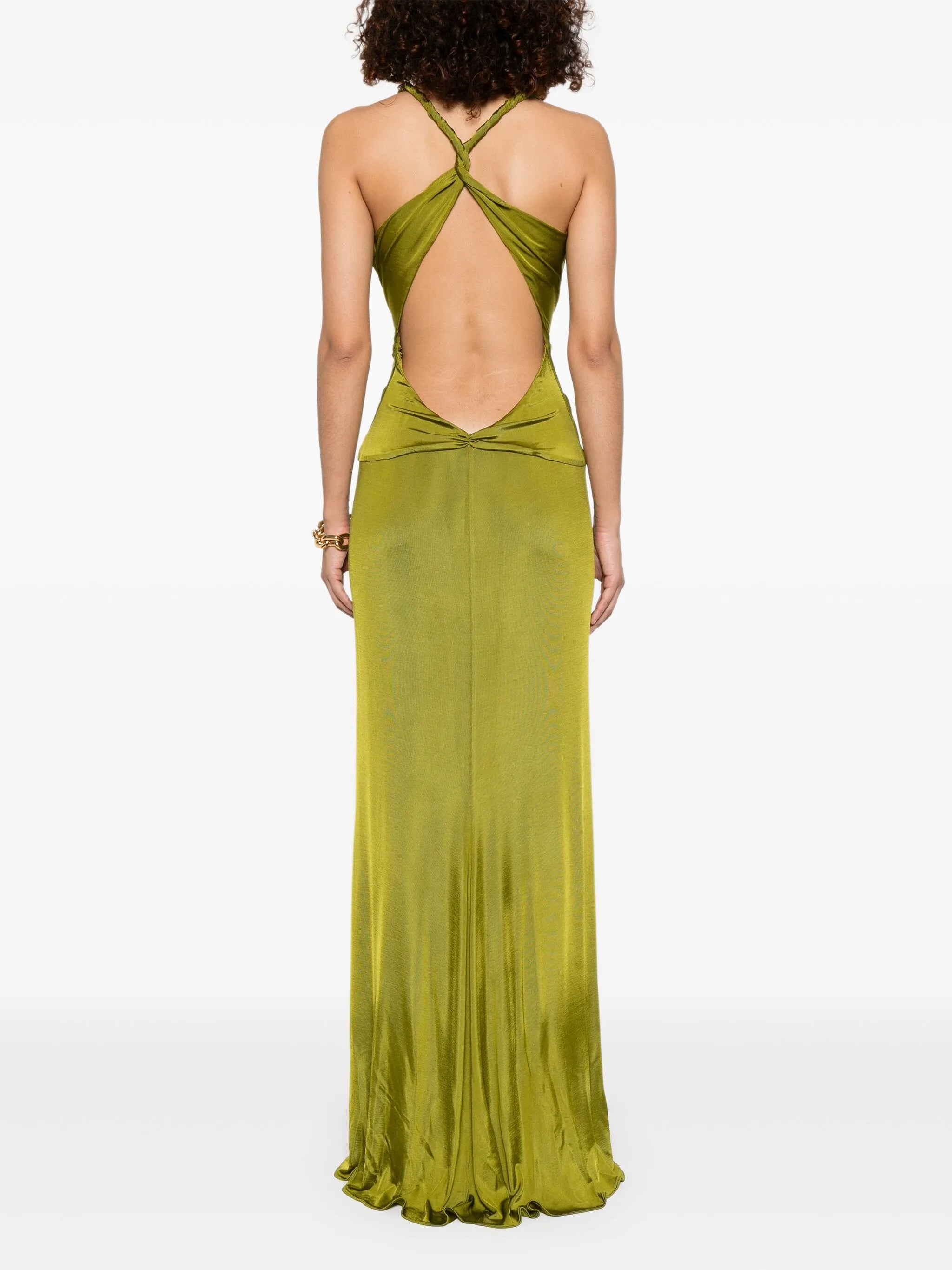 knot detail maxi dress knot-detail maxi dress – Browns