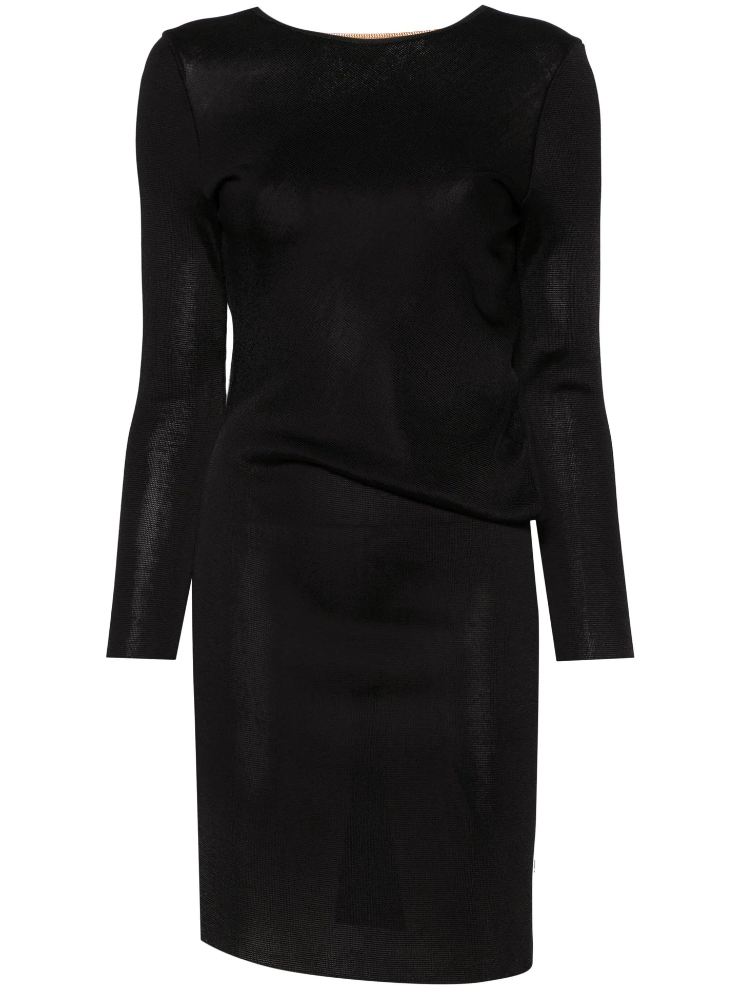 open-back mini dress