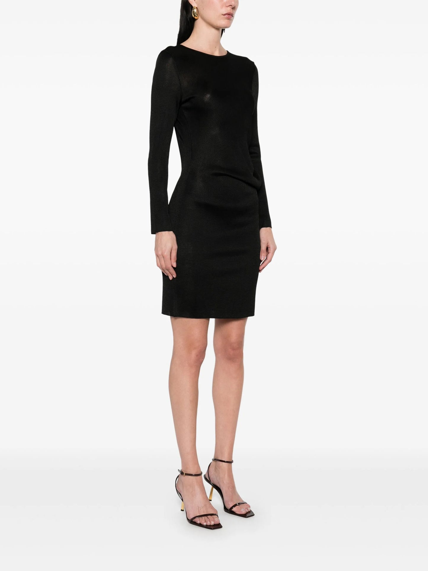 open-back mini dress
