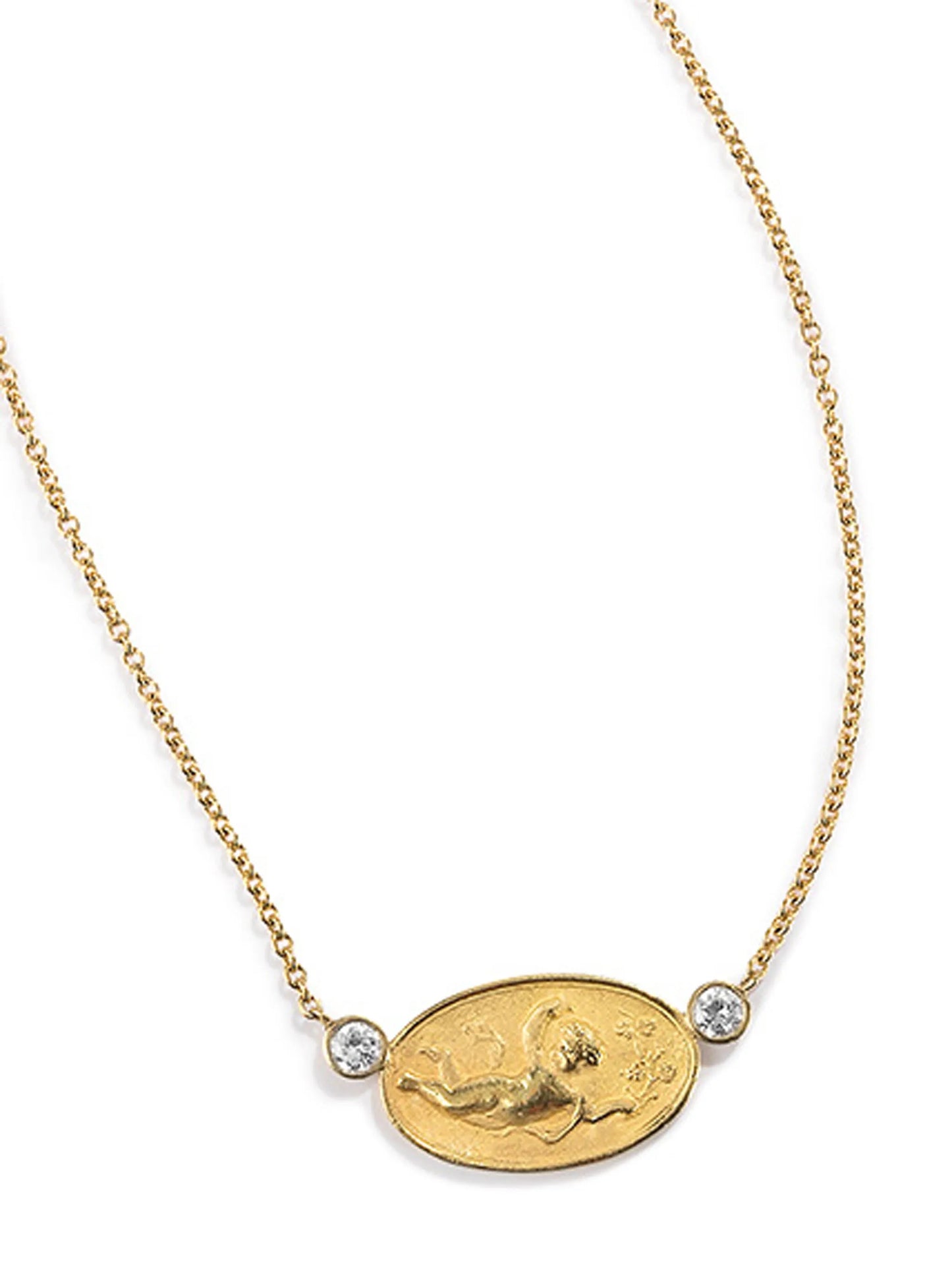 18kt yellow gold Ninfa diamond necklace