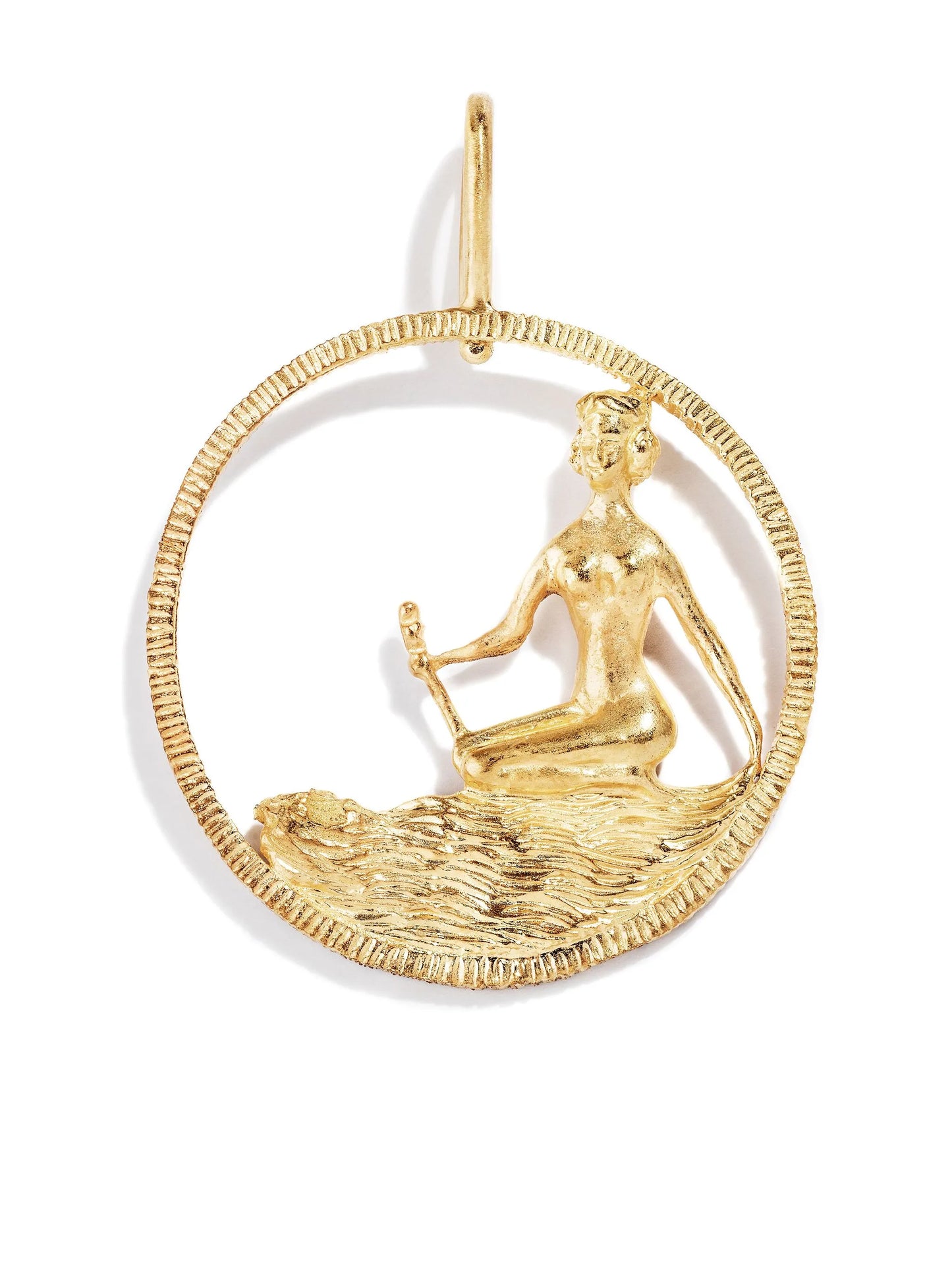 18kt yellow gold Virgo pendant