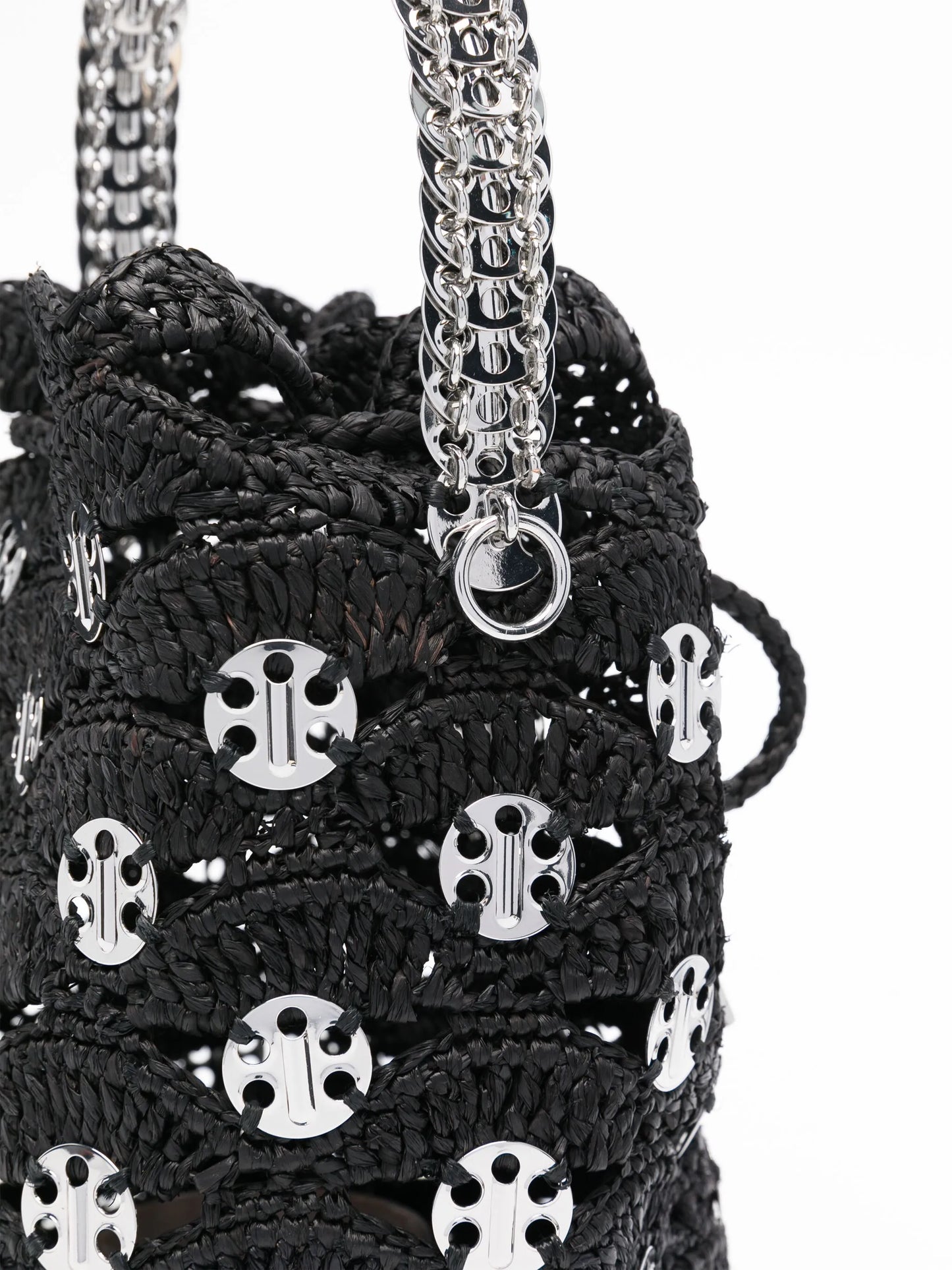 raffia bucket bag