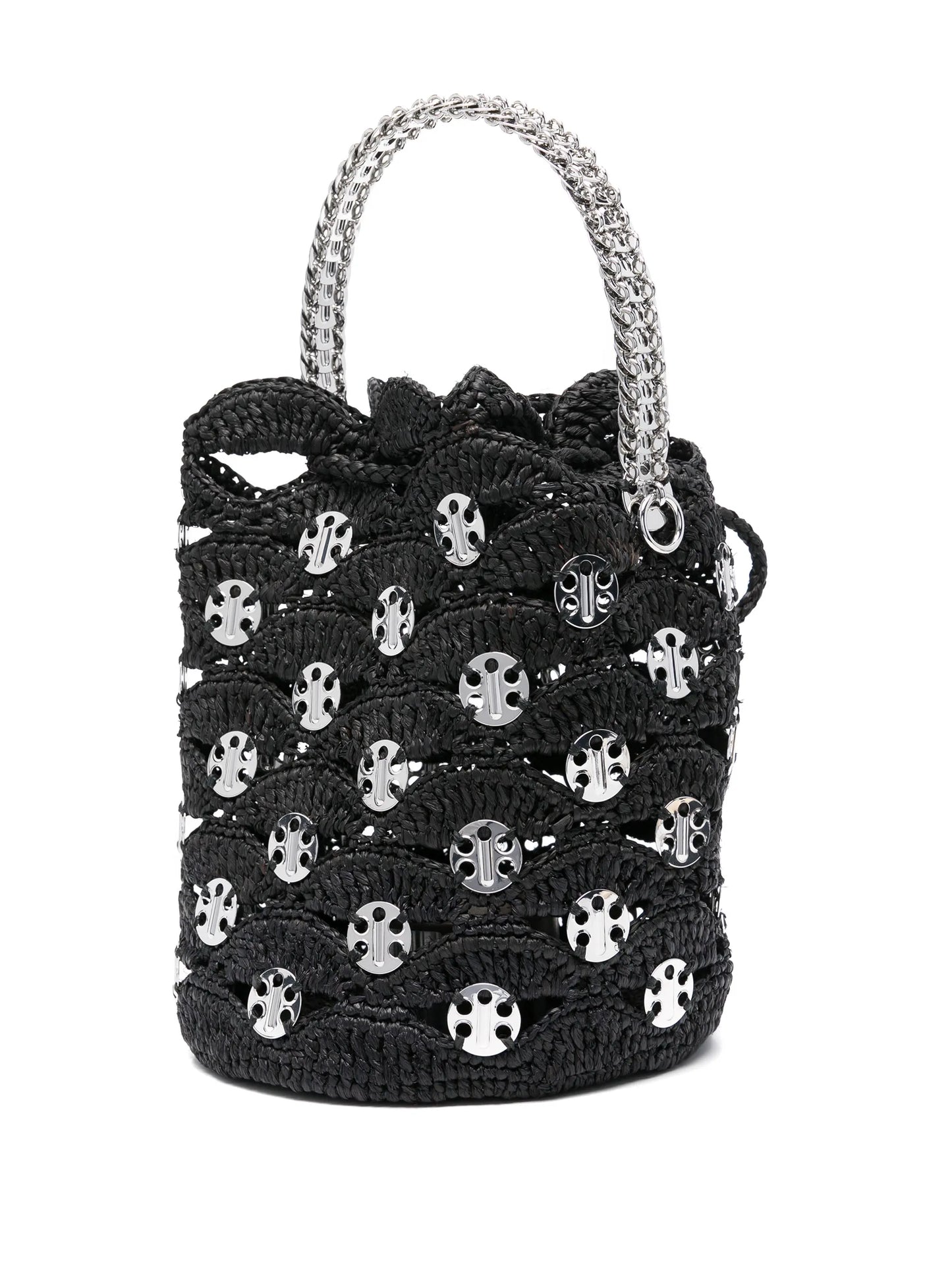 raffia bucket bag