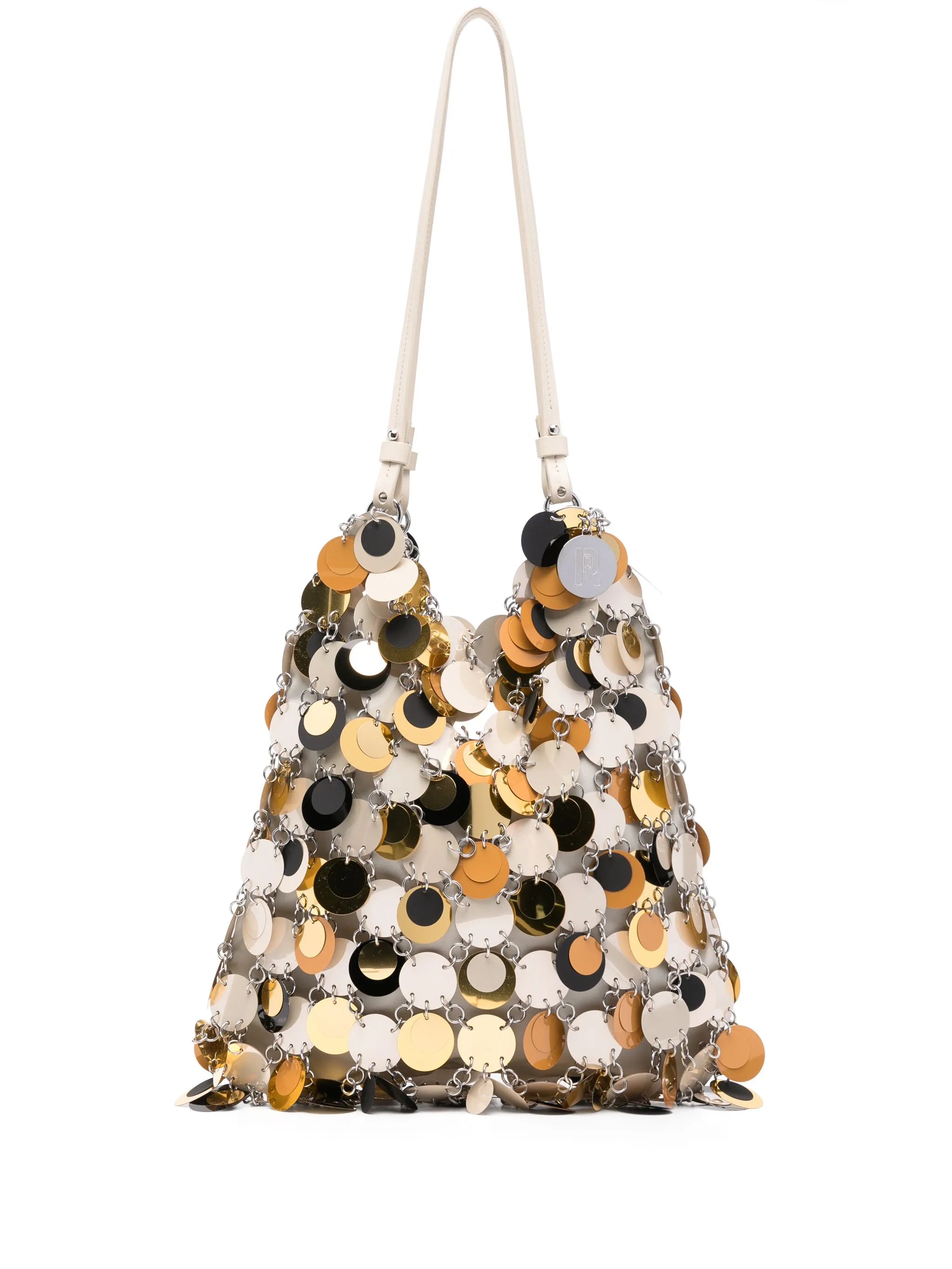 sequinned shoulder bag