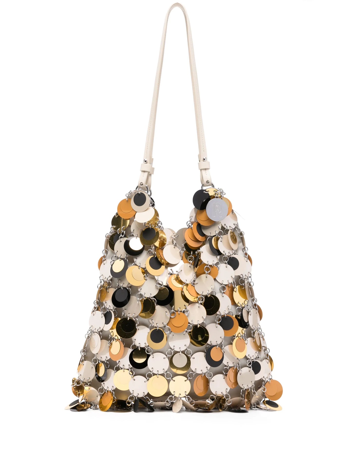 sequinned shoulder bag