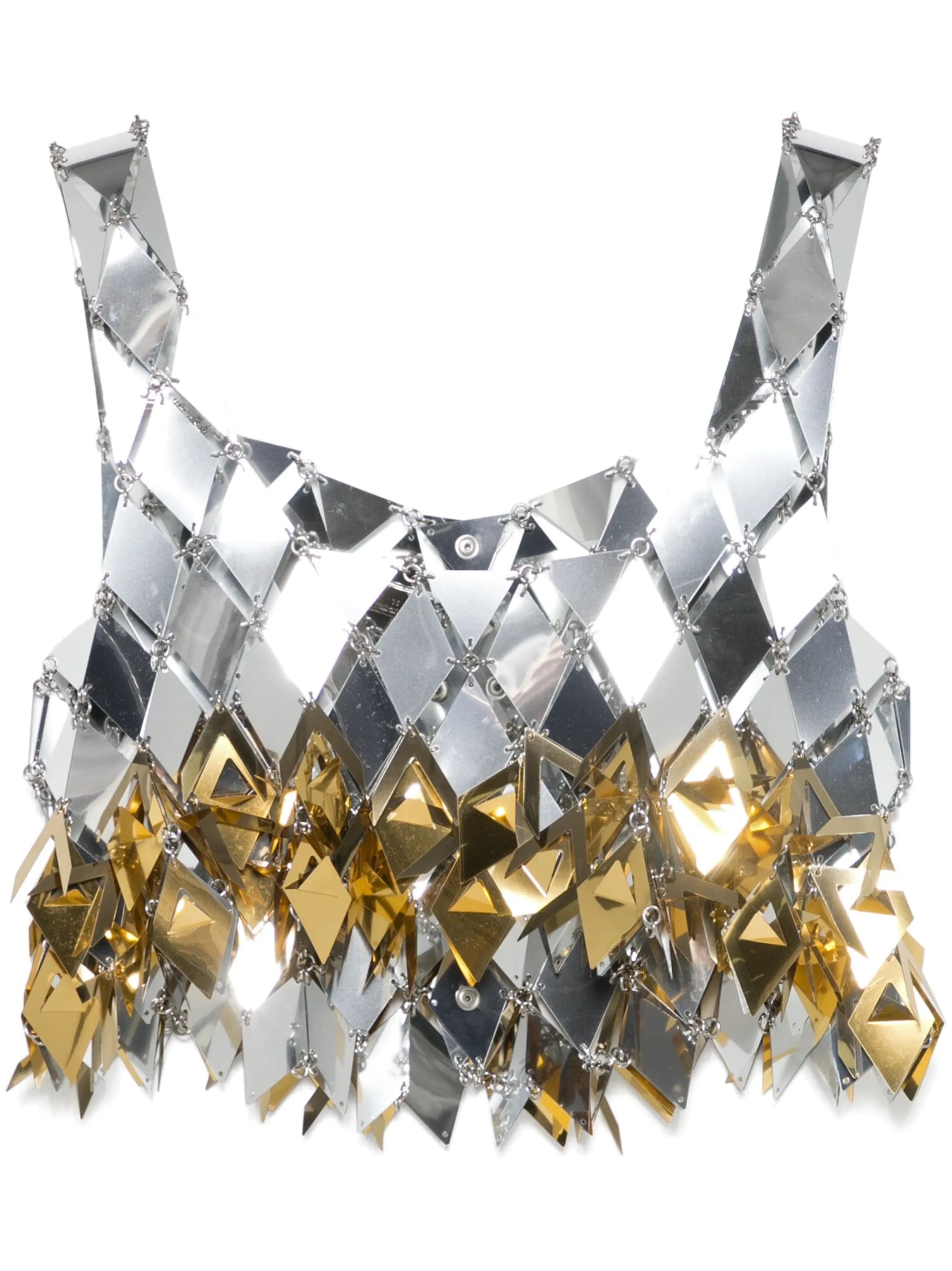 spikey-fringe crop top