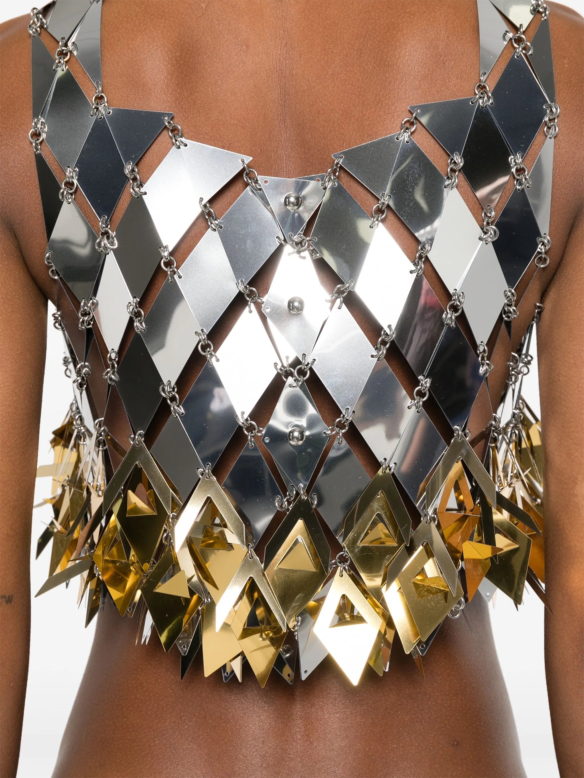 spikey-fringe crop top
